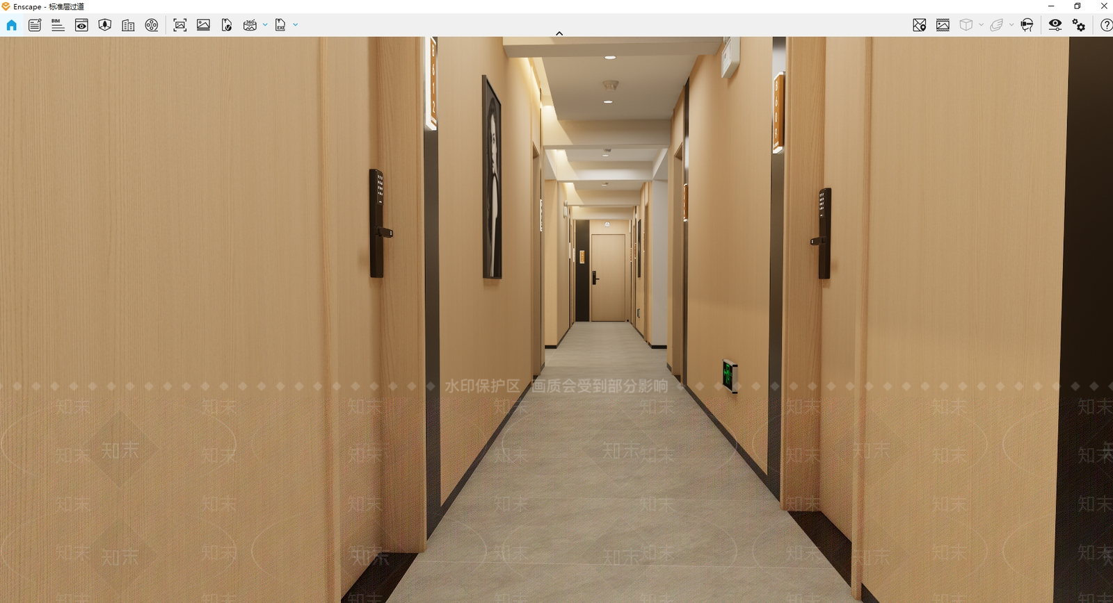 现代原木其他公共空间SU模型下载【ID:1184937081】