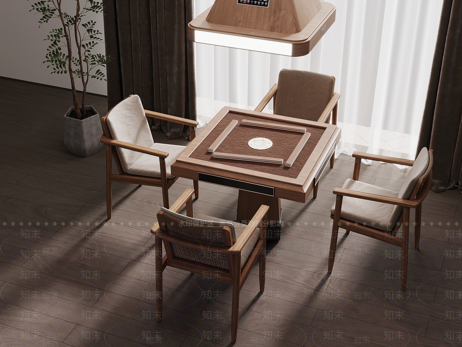新中式其他桌子3D模型下载【ID:1184850926】
