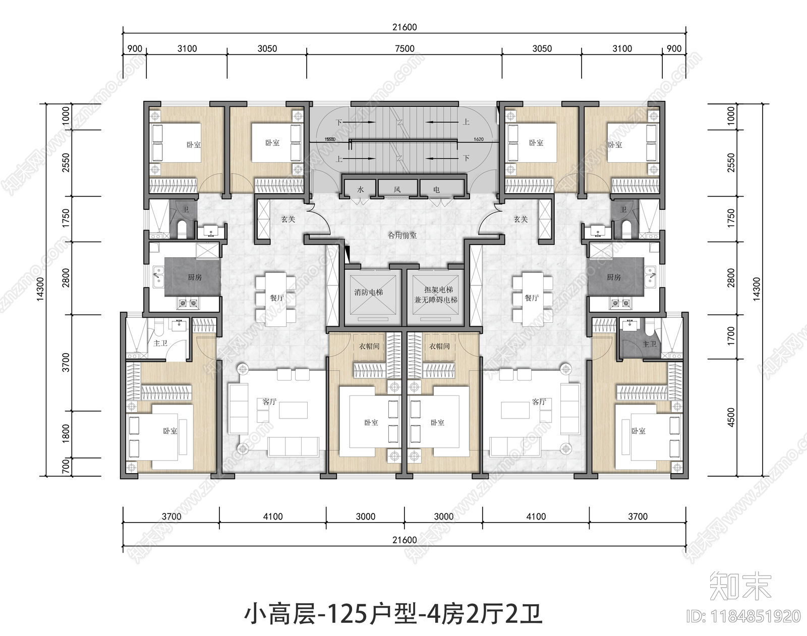 建筑平面图施工图下载【ID:1184851920】