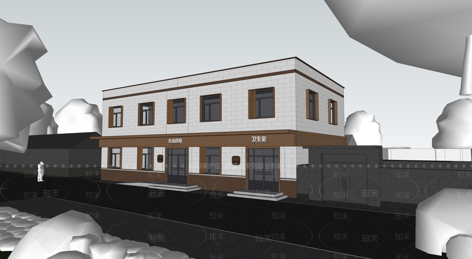 现代小公建SU模型下载【ID:1184854935】