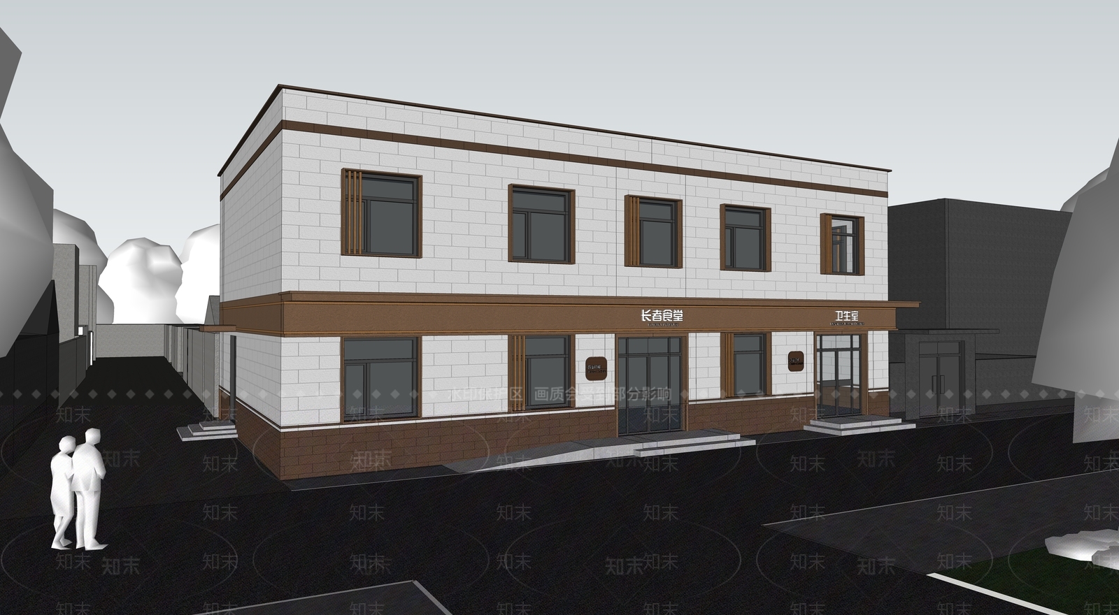 现代小公建SU模型下载【ID:1184854935】