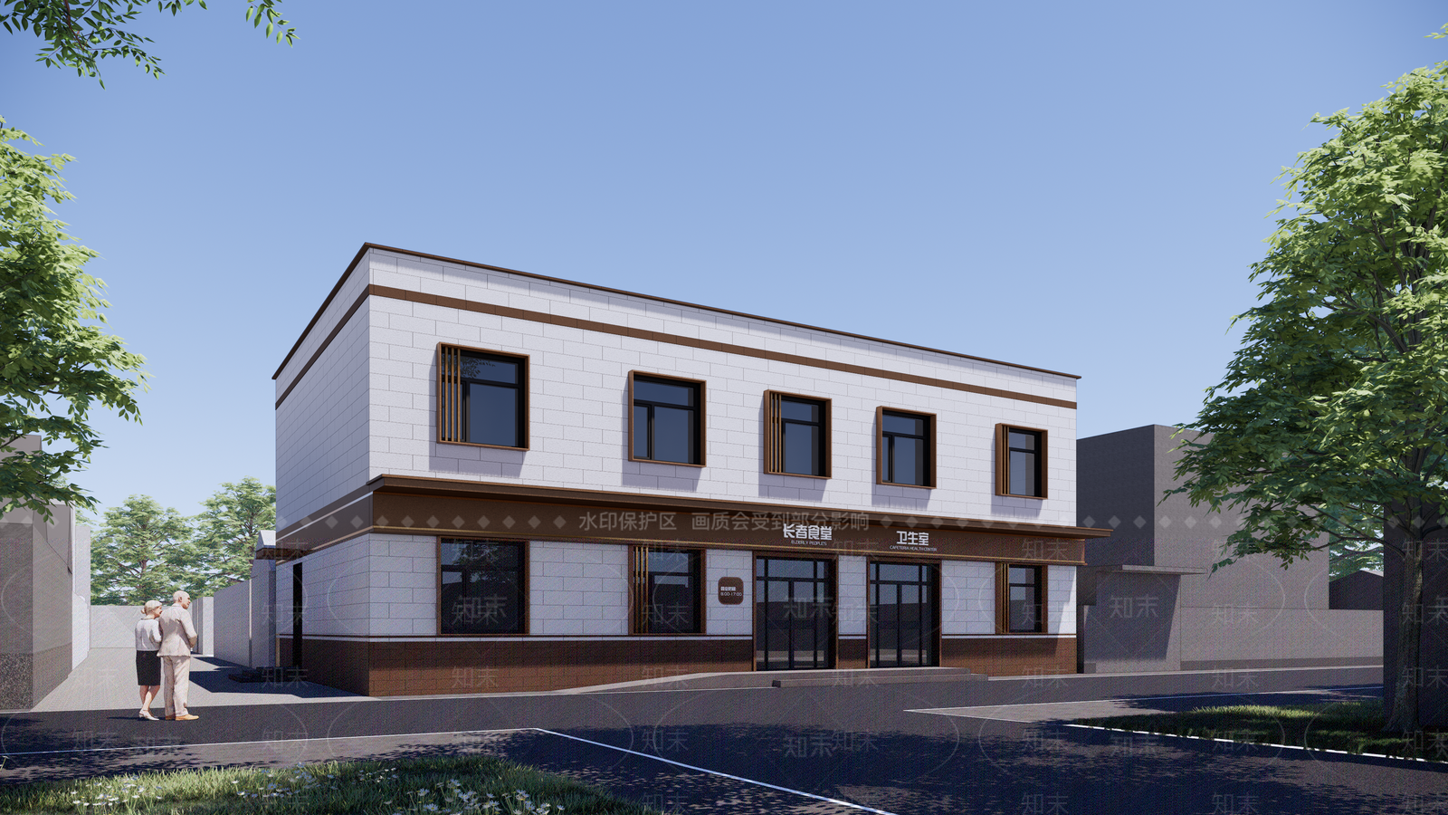现代小公建SU模型下载【ID:1184854935】