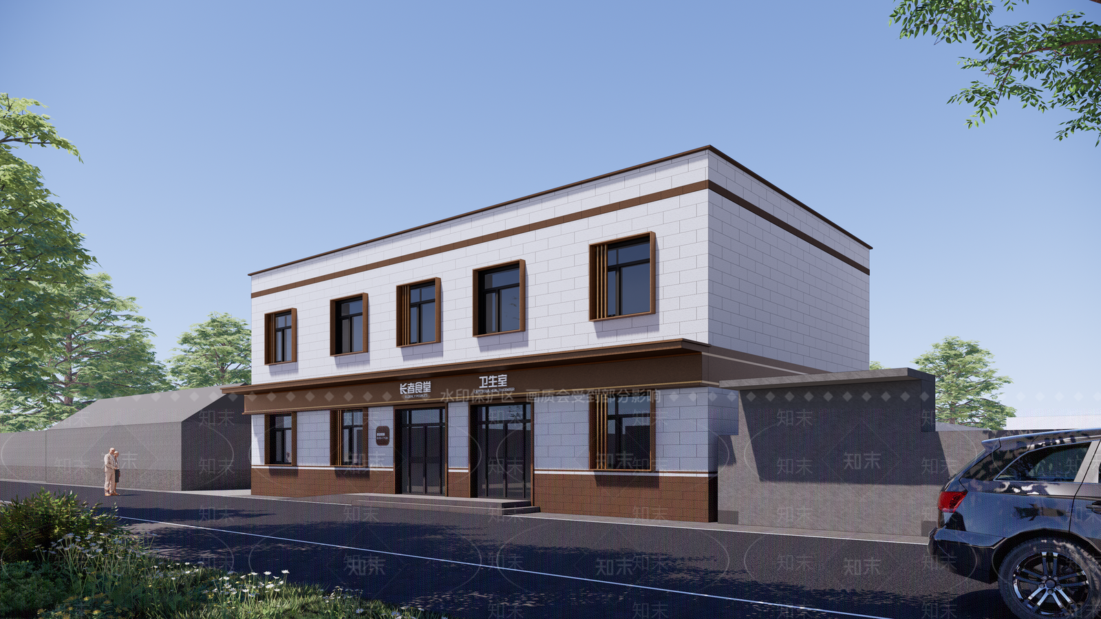 现代小公建SU模型下载【ID:1184854935】