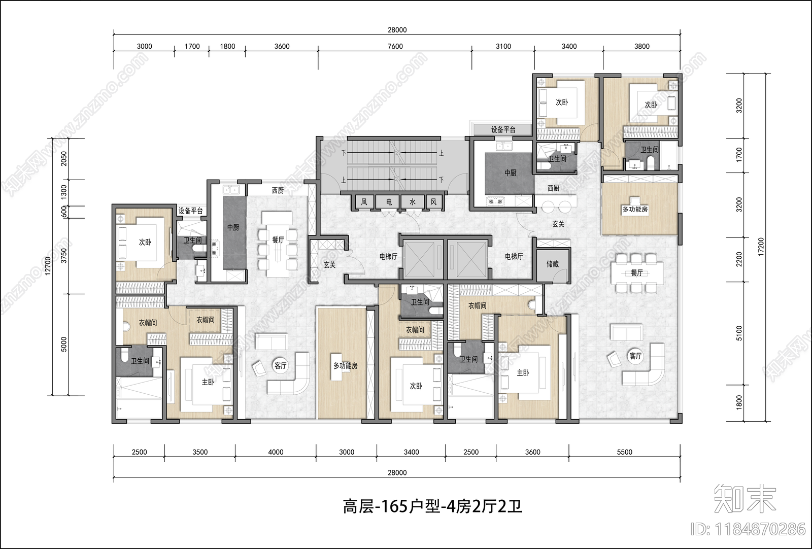 现代住宅楼建筑CAD图纸