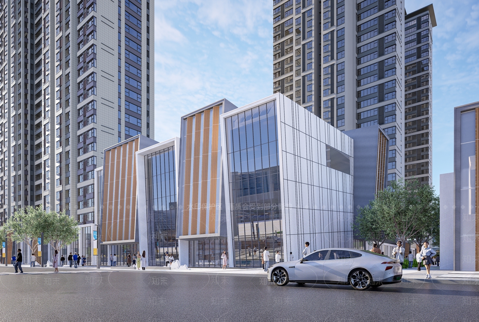 现代简约小公建SU模型下载【ID:1185880485】