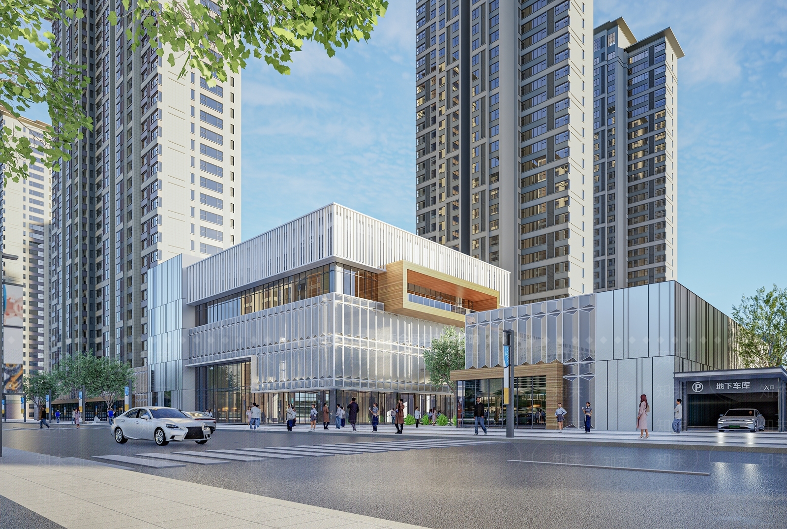现代极简小公建SU模型下载【ID:1185880383】