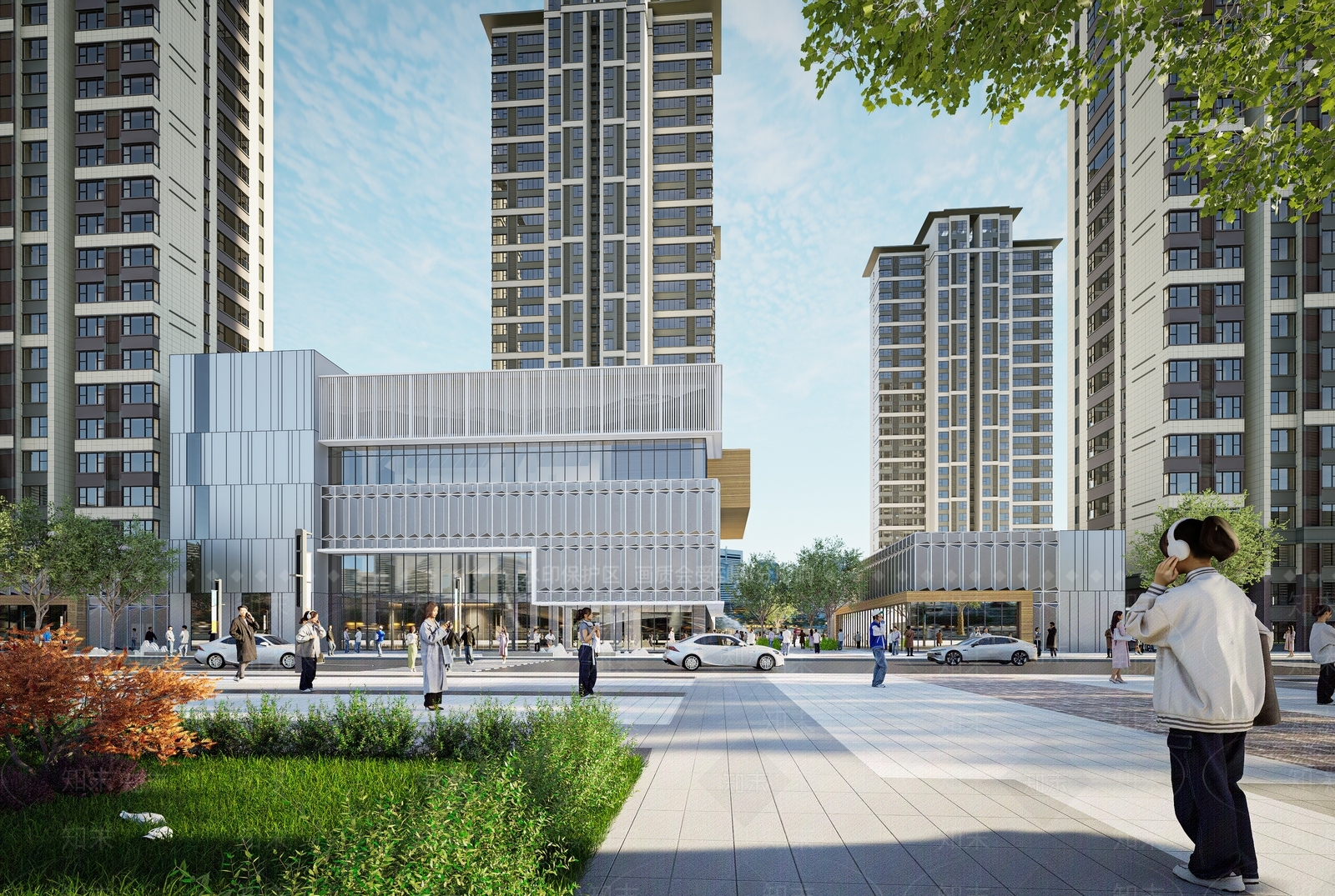 现代极简小公建SU模型下载【ID:1185880383】