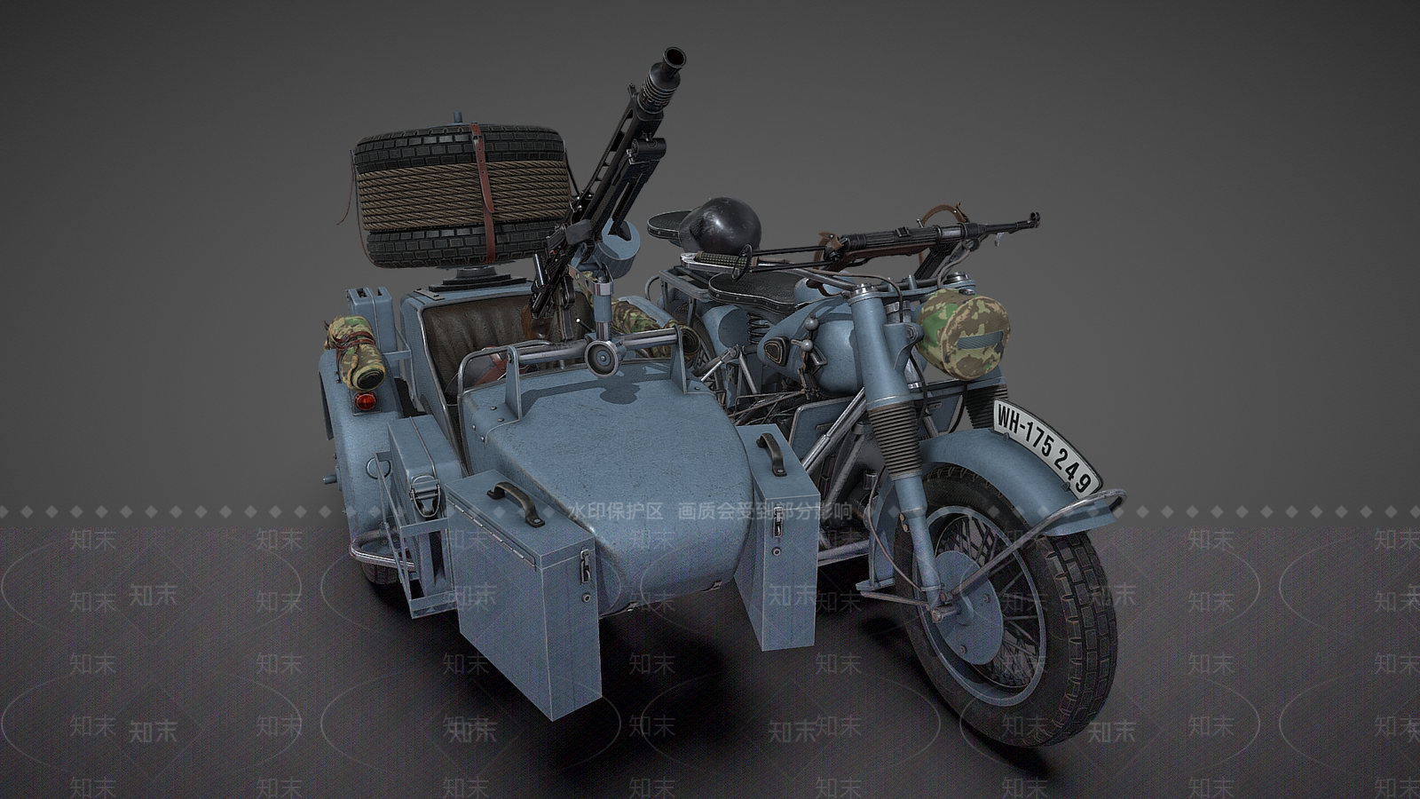摩托车3D模型下载【ID:1184878493】