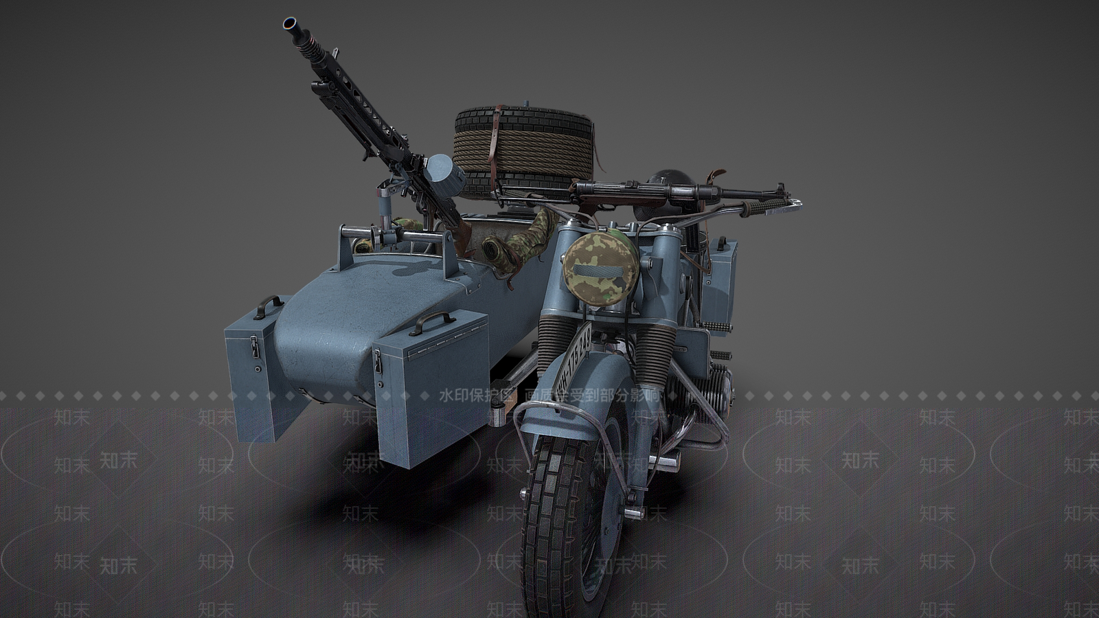 摩托车3D模型下载【ID:1184878493】