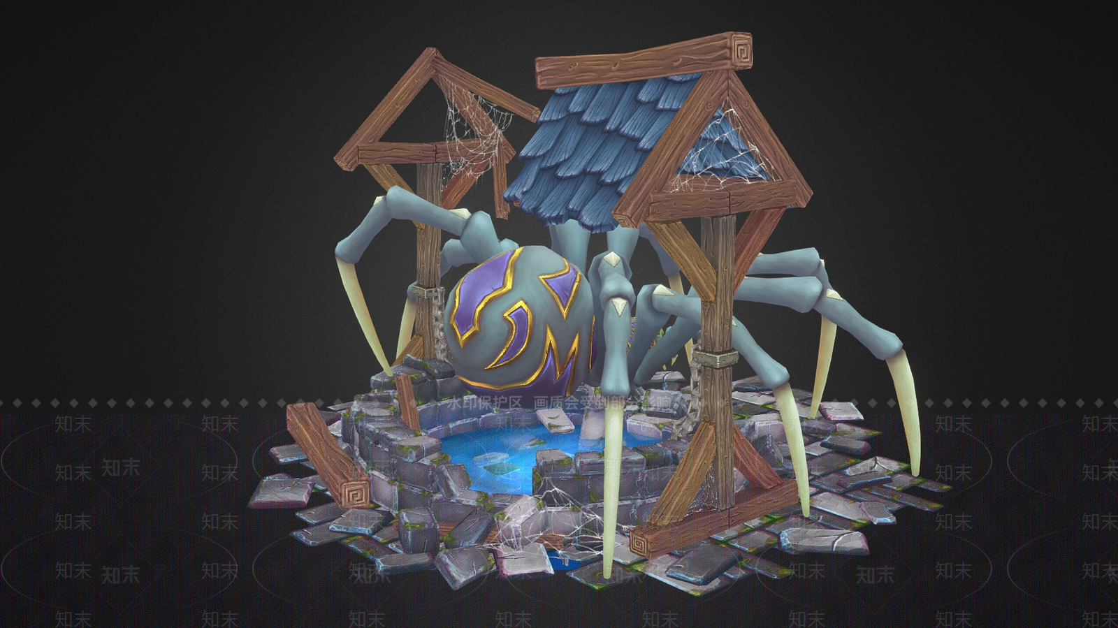 现代古建3D模型下载【ID:1184882417】