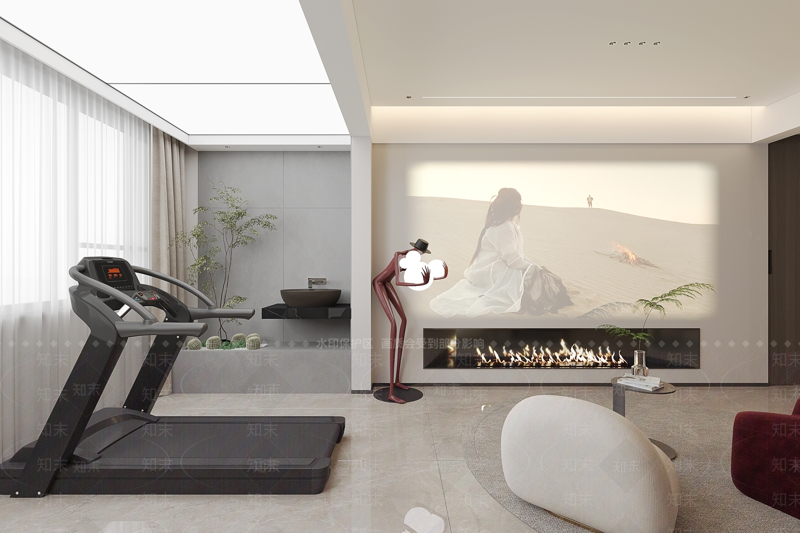 现代意式影音室3D模型下载【ID:1184888467】