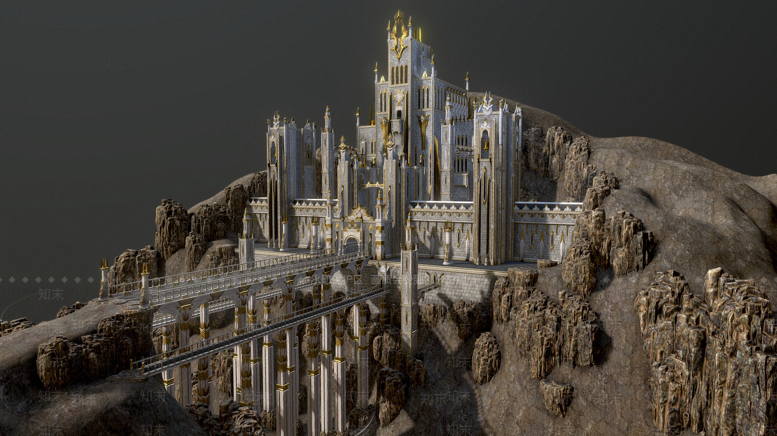 现代艺术风格建筑3D模型下载【ID:1184885636】