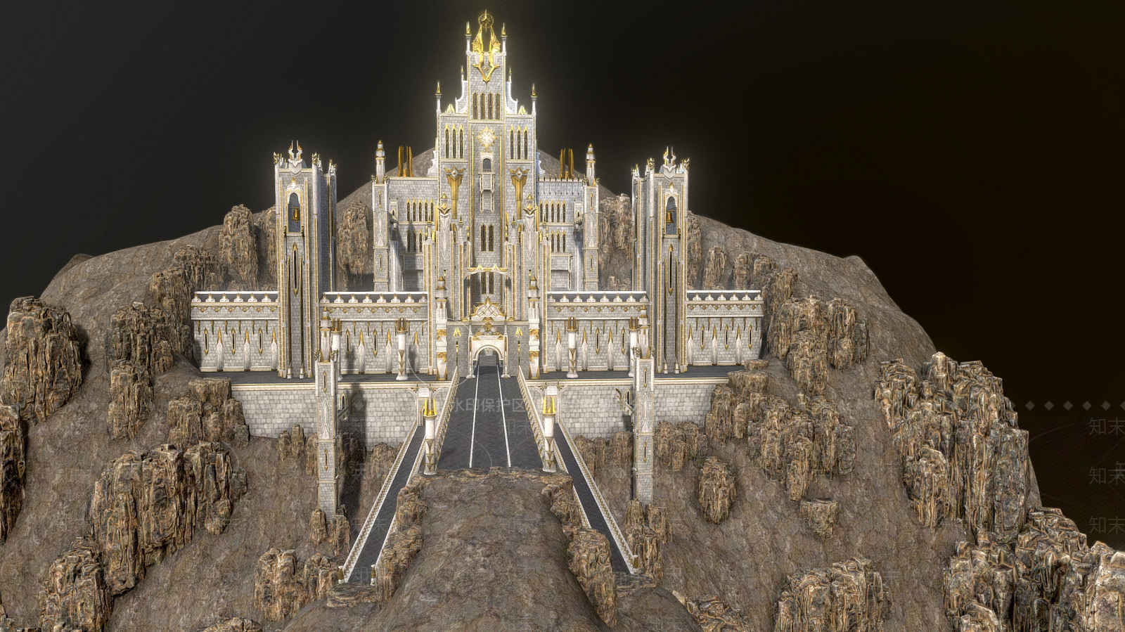 现代艺术风格建筑3D模型下载【ID:1184885636】