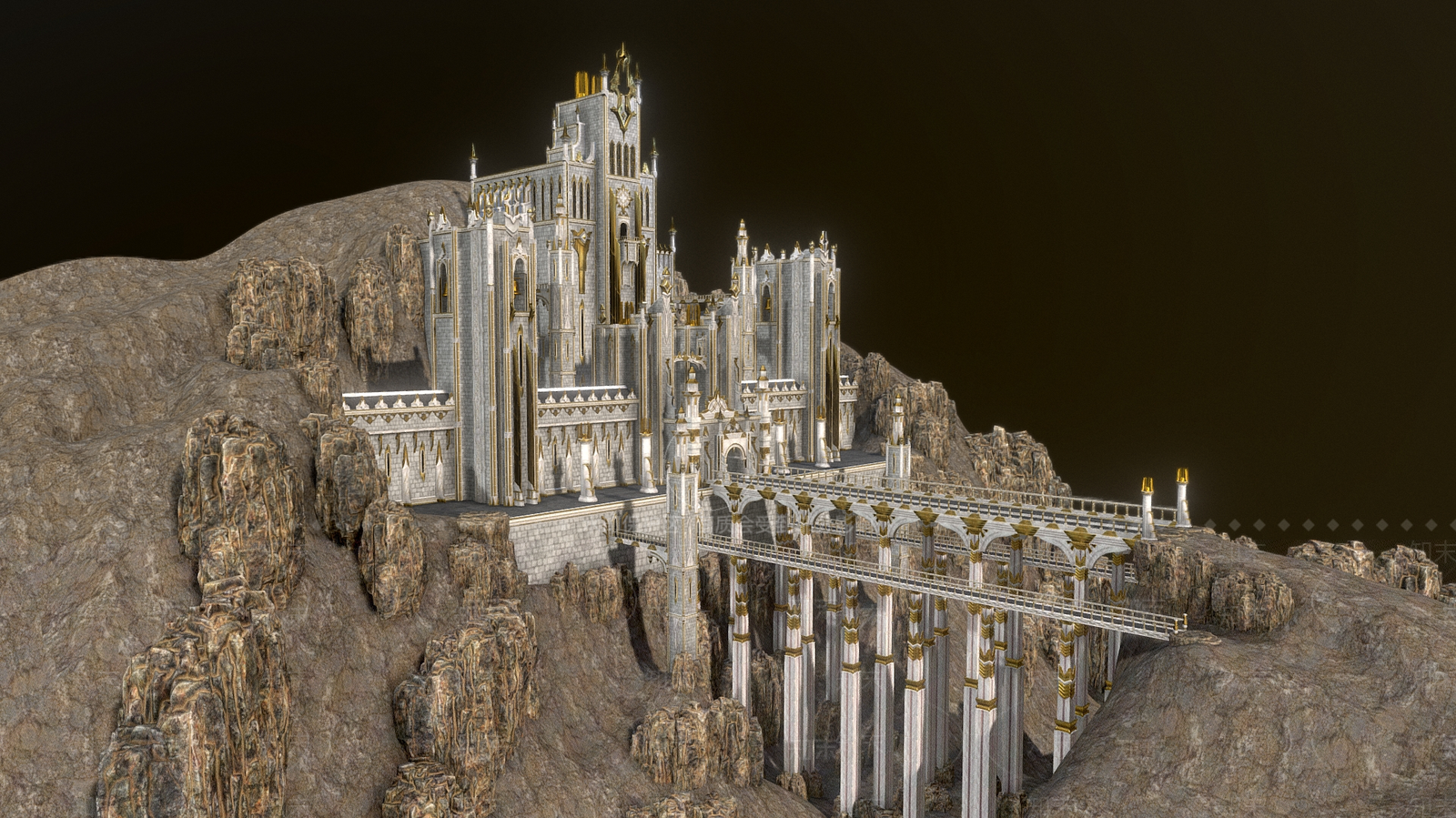 现代艺术风格建筑3D模型下载【ID:1184885636】