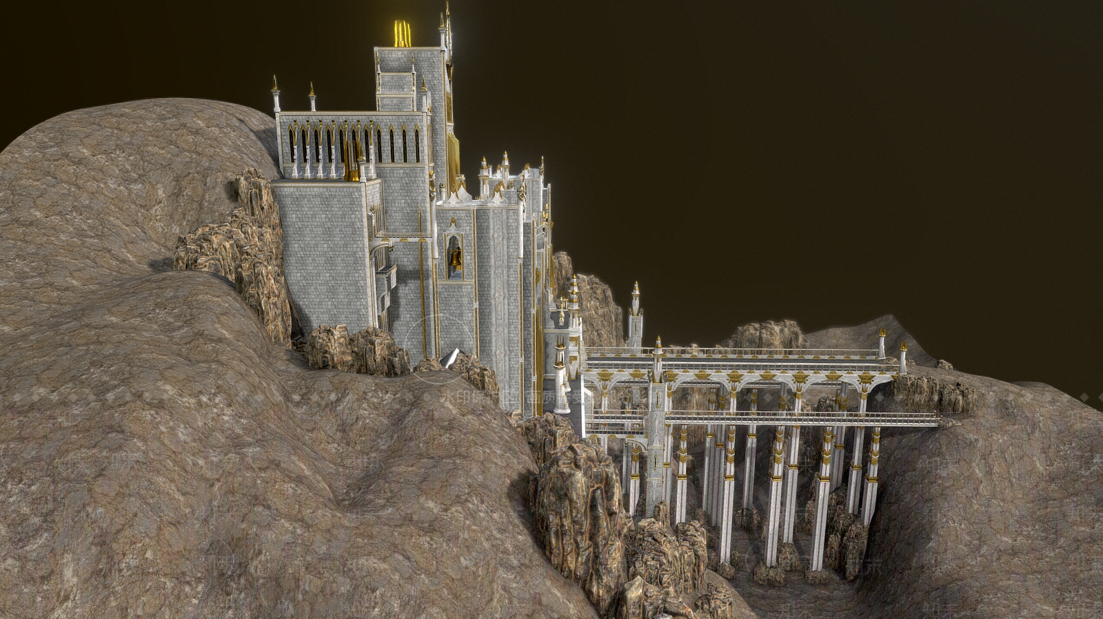 现代艺术风格建筑3D模型下载【ID:1184885636】