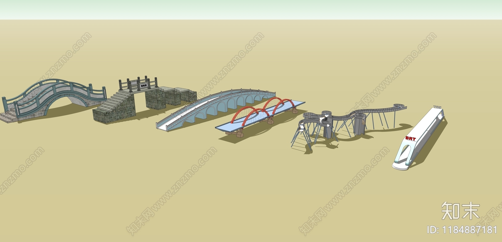 新中式现代其他公共空间SU模型下载【ID:1184887181】