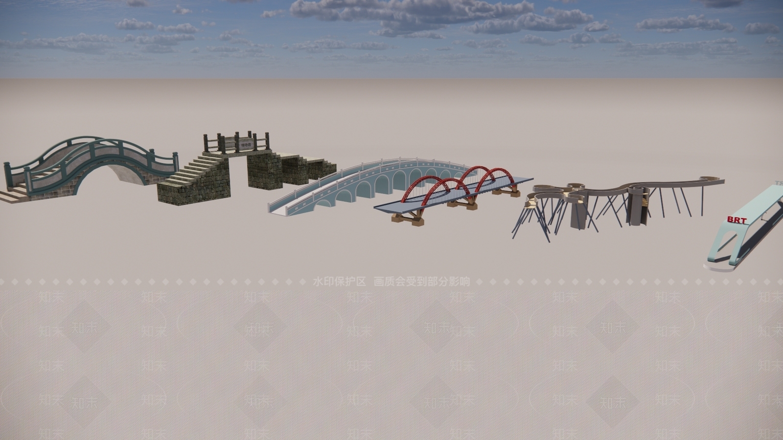 新中式现代其他公共空间SU模型下载【ID:1184887181】