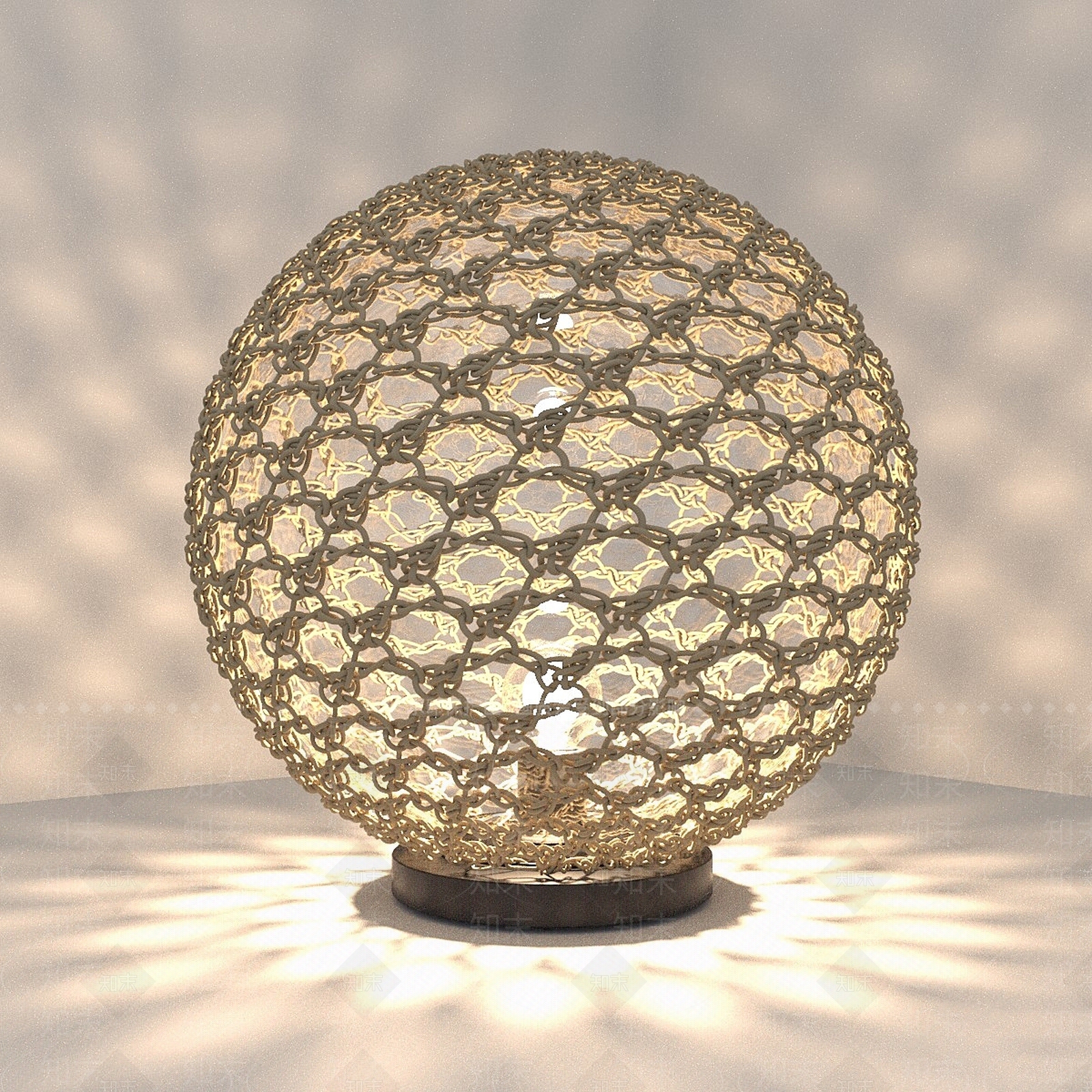 现代新中式台灯3D模型下载【ID:1184890239】