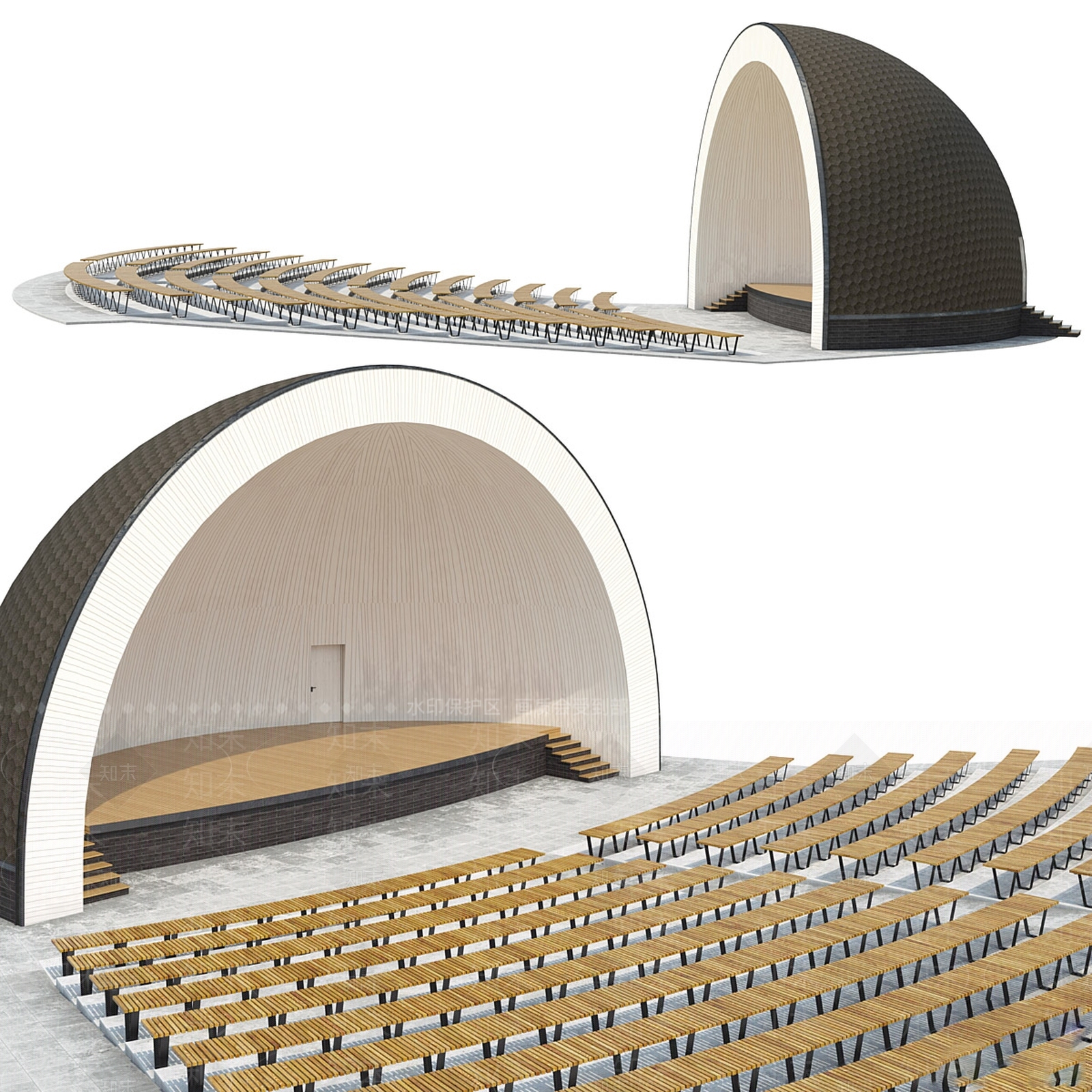 现代复古其他公共建筑3D模型下载【ID:1184893108】