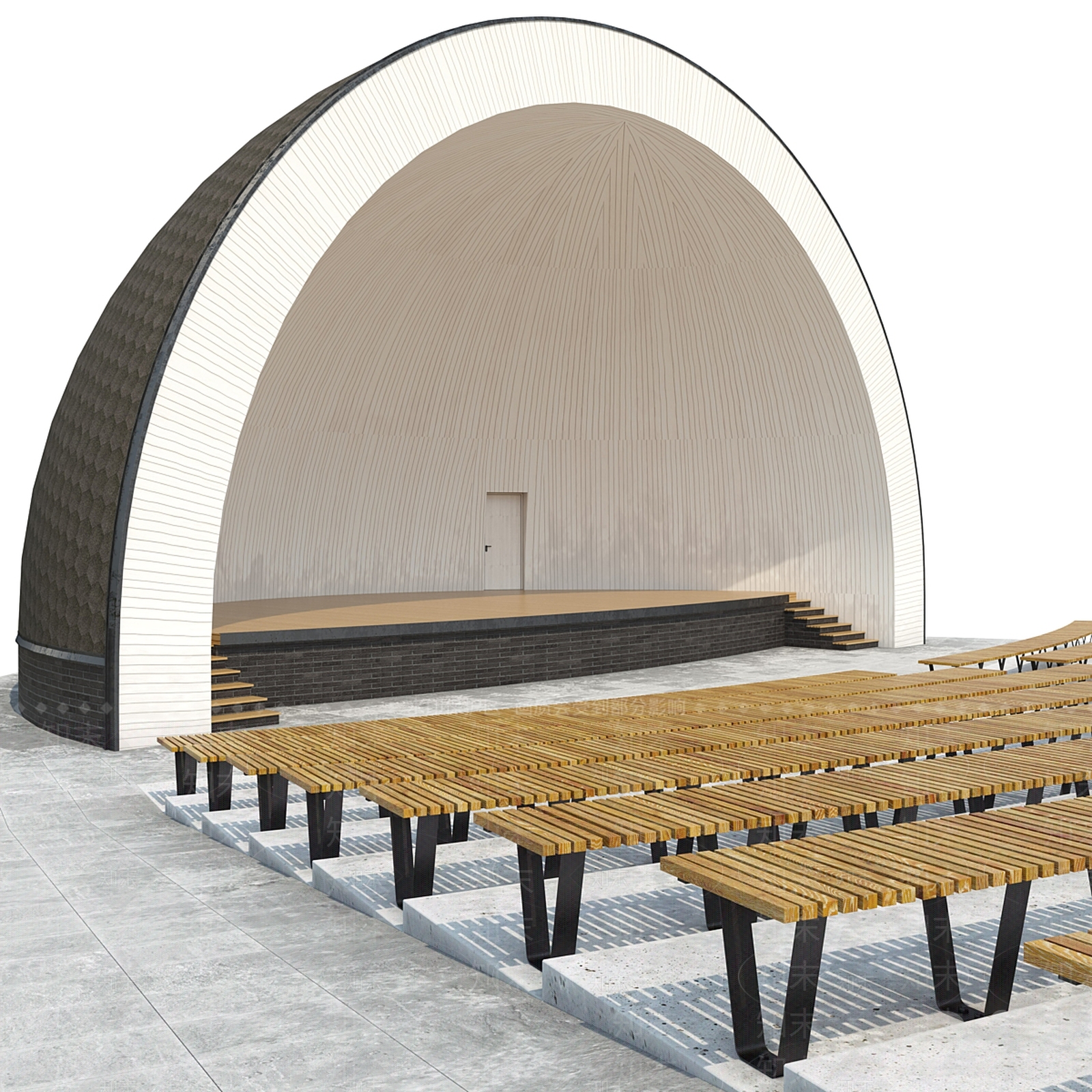 现代复古其他公共建筑3D模型下载【ID:1184893108】