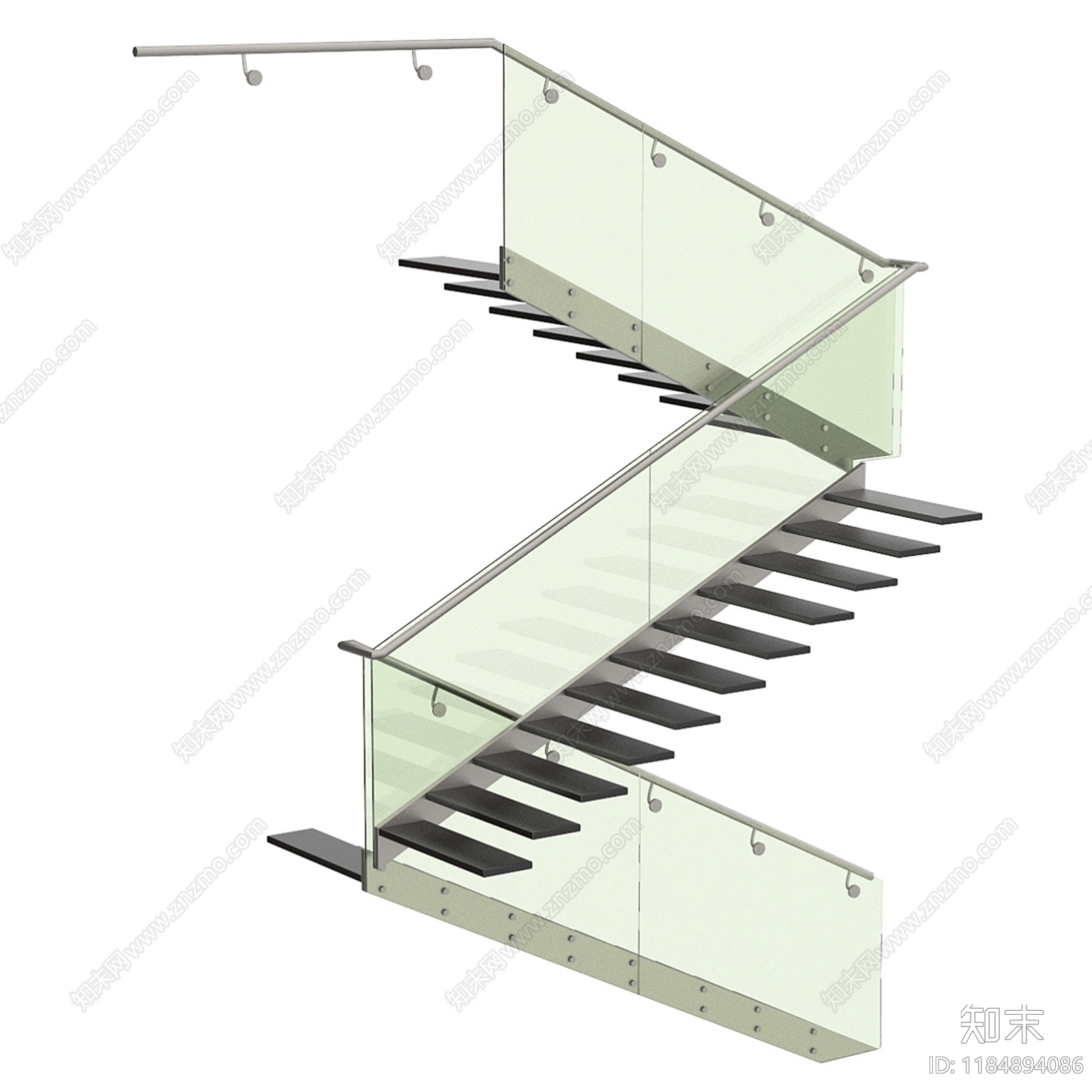 现代楼梯3D模型下载【ID:1184894086】