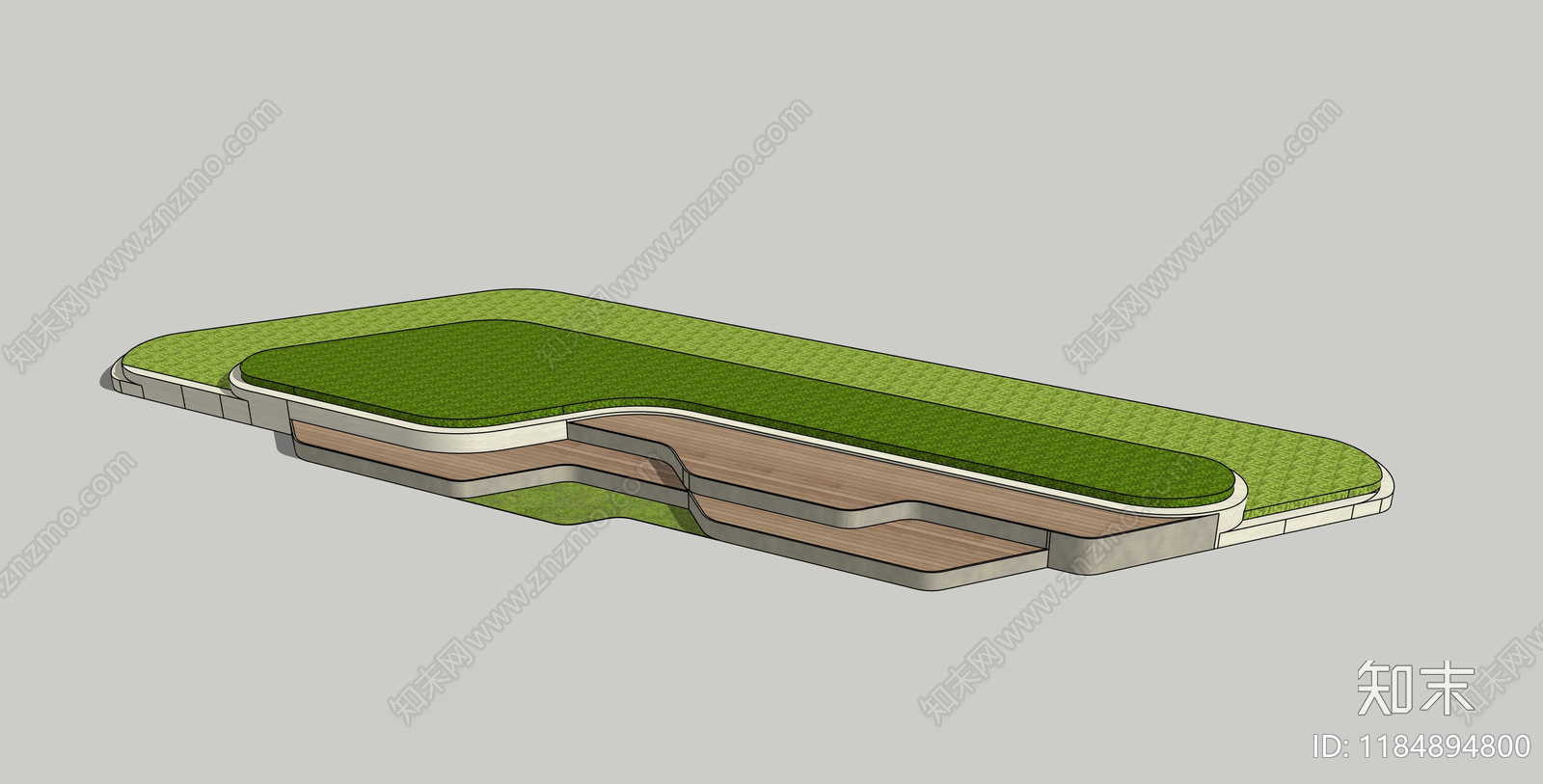 现代商业景观SU模型下载【ID:1184894800】