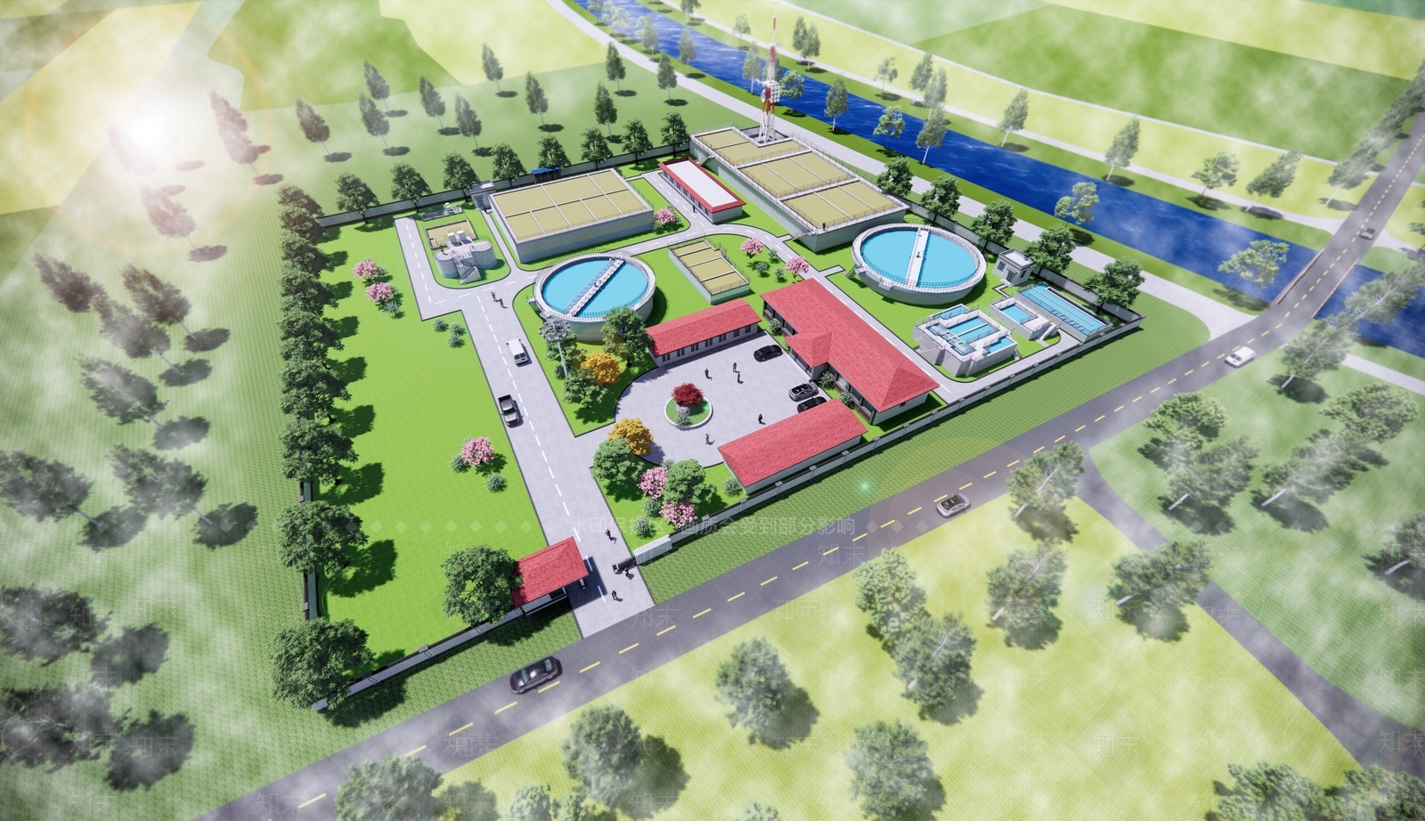 简约工业其他景观小建筑SU模型下载【ID:1184987949】