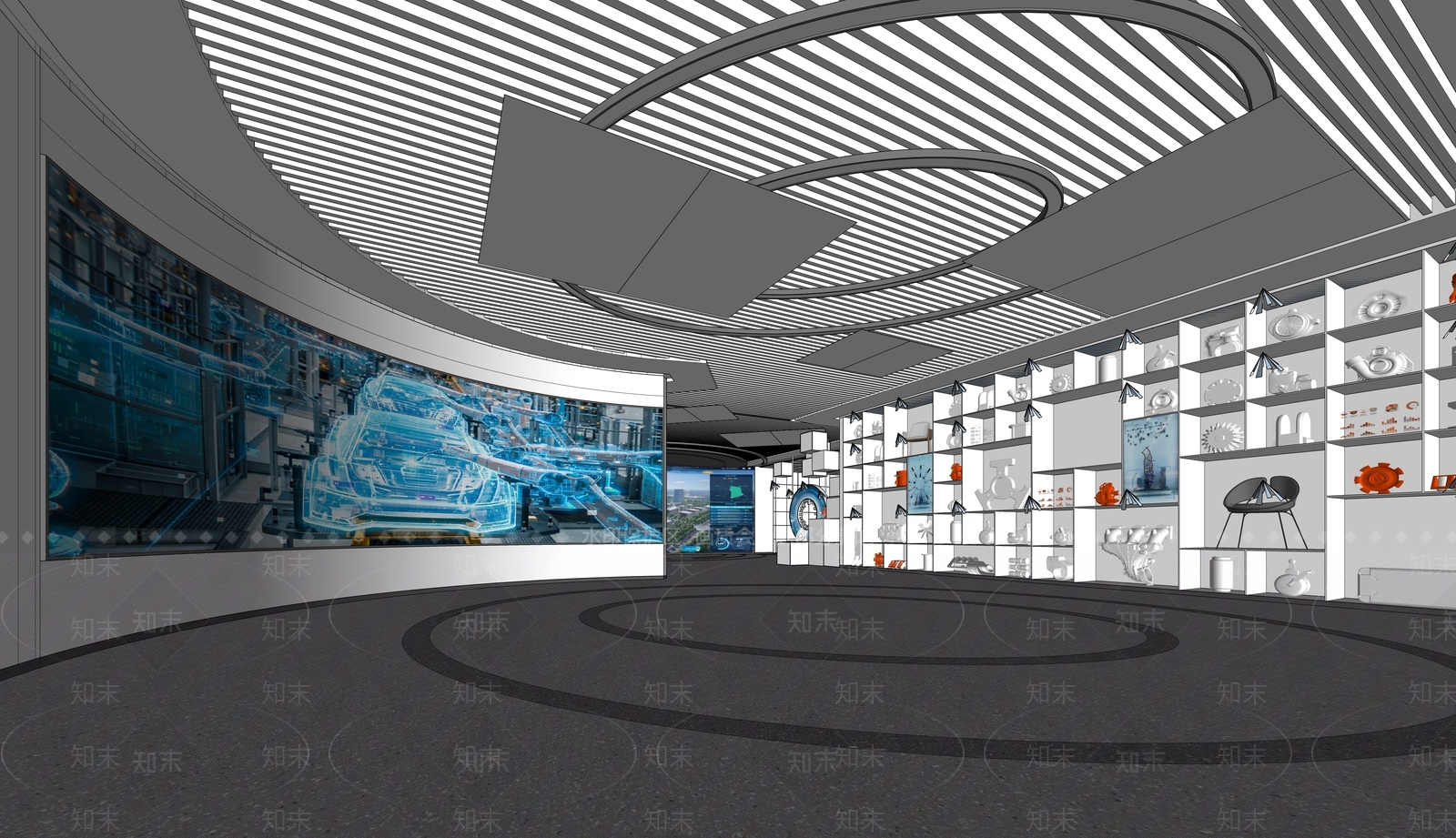 现代简约其他文化空间SU模型下载【ID:1184899972】