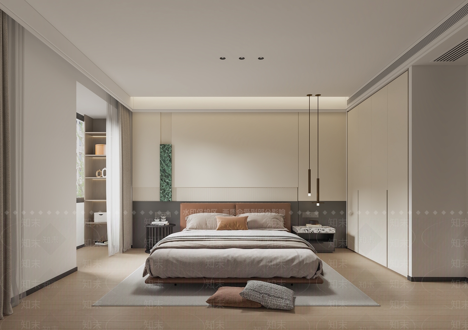 现代家居卧室3D模型下载【ID:1184903844】