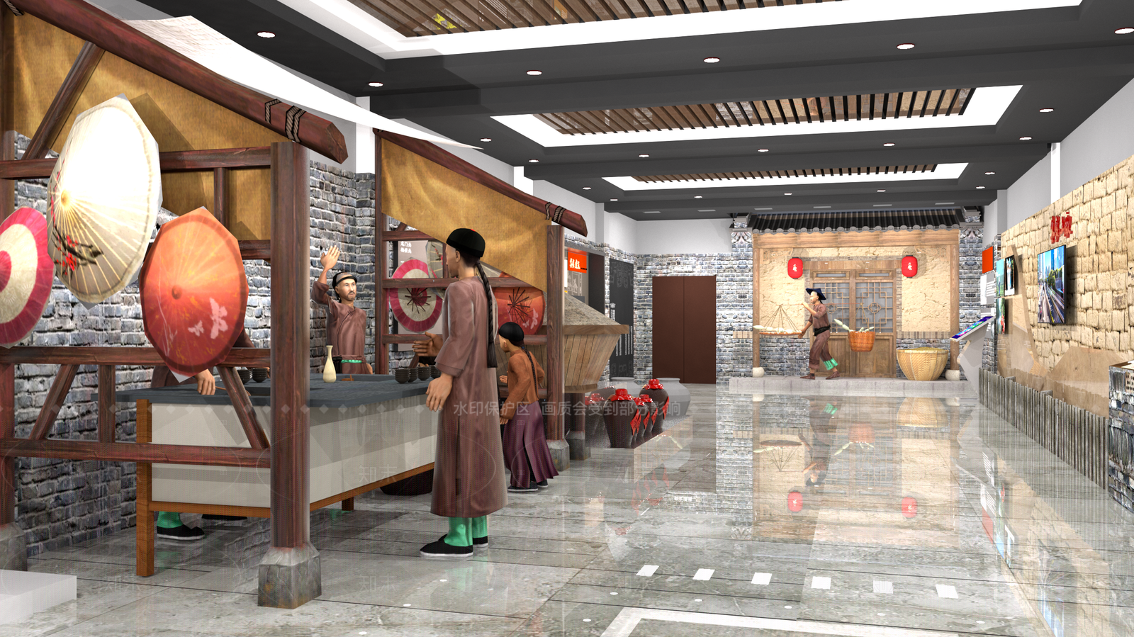 复古其他文化空间SU模型下载【ID:1184905858】