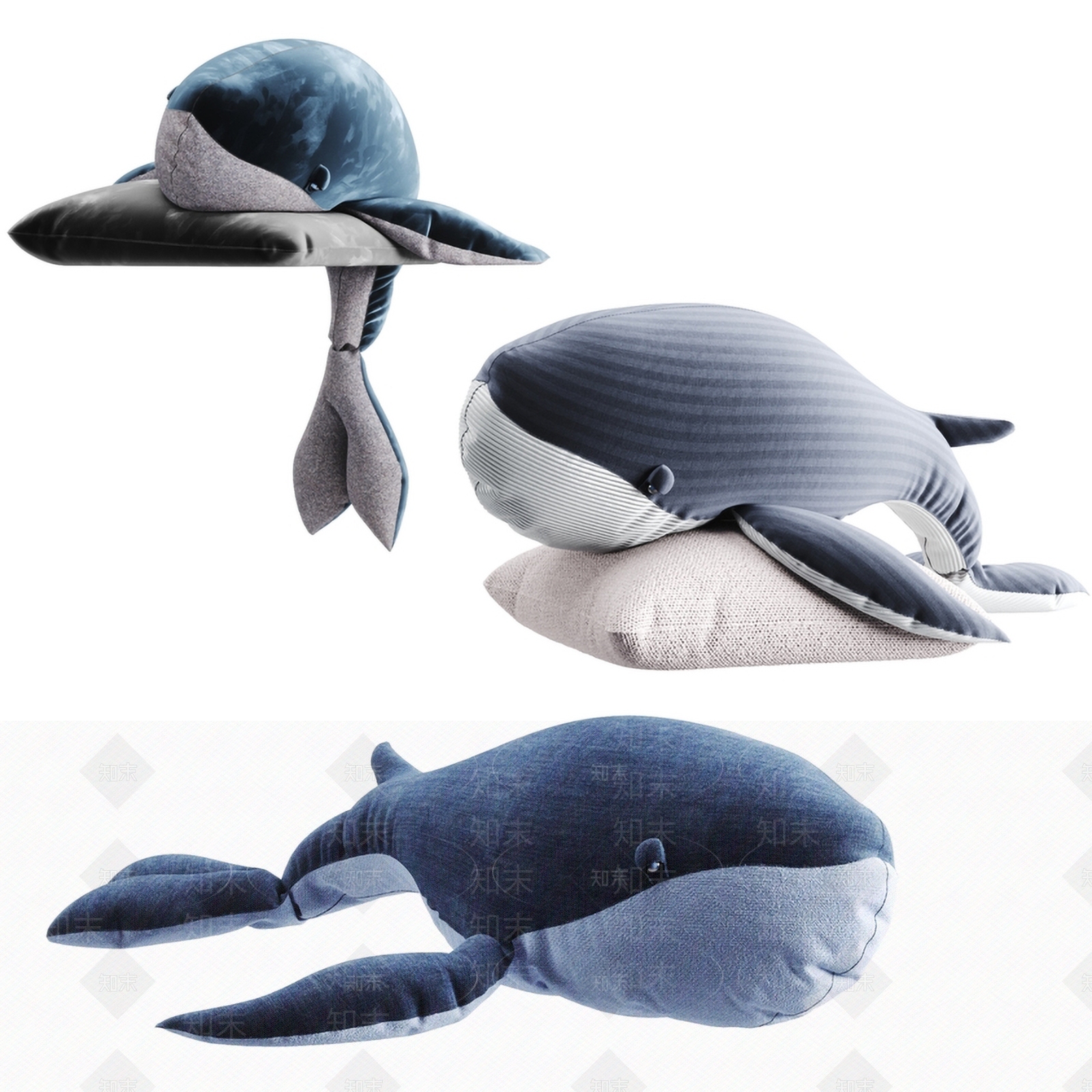现代抱枕3D模型下载【ID:1184911155】