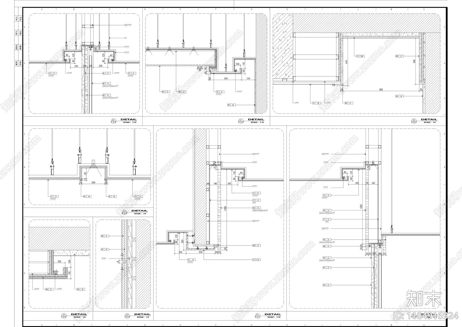 现代日式其他餐饮空间cad施工图下载【ID:1184916924】