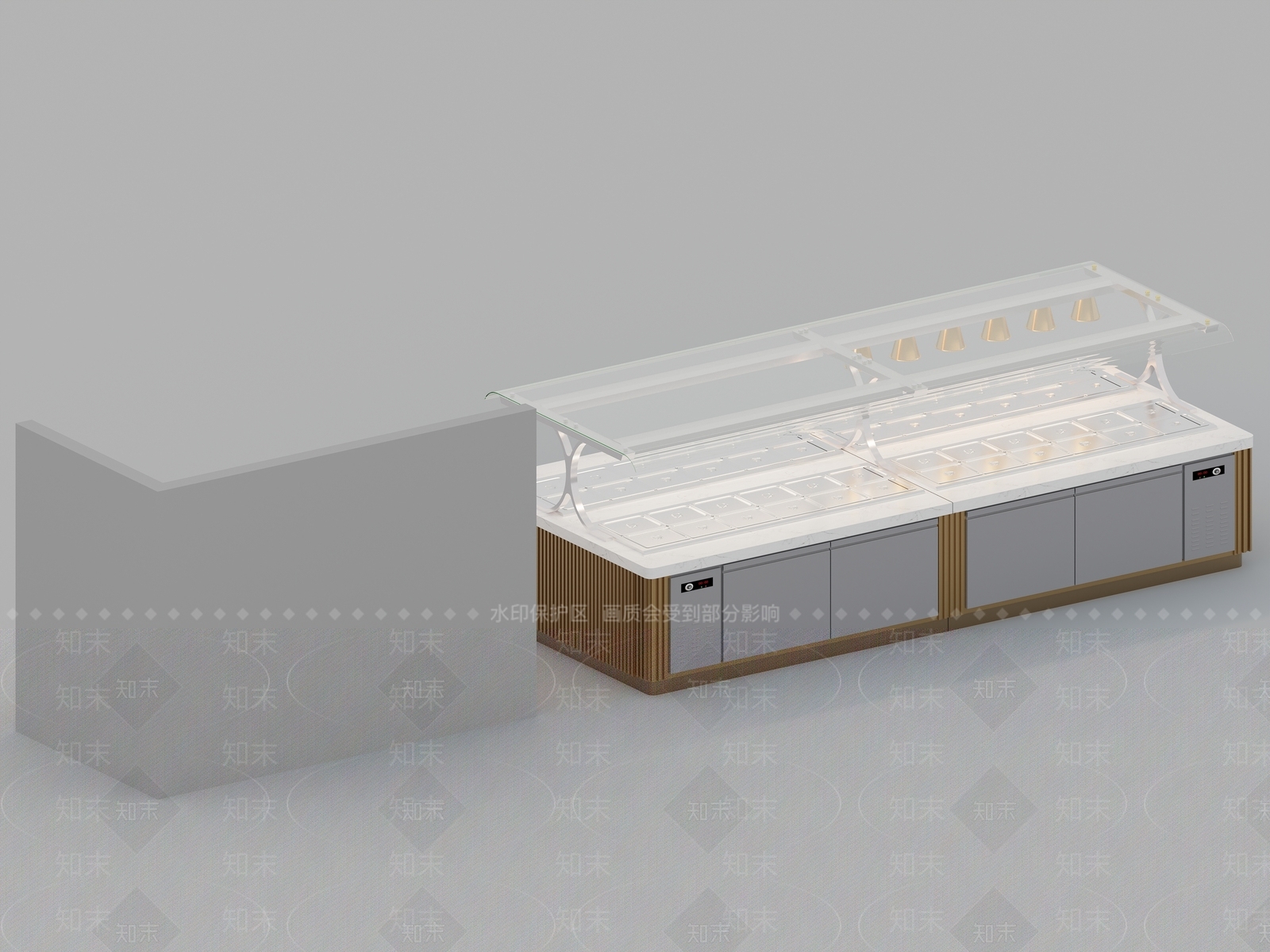 现代自助餐厅3D模型下载【ID:1184924522】