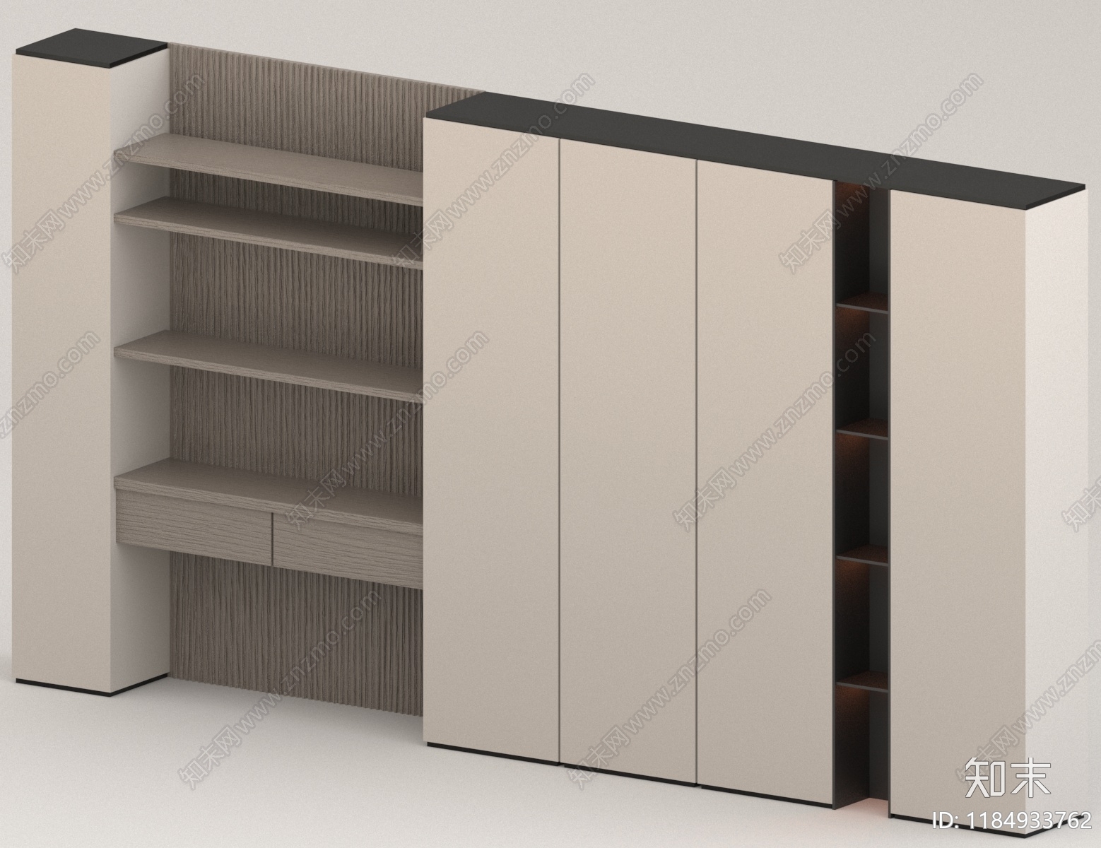 现代衣柜3D模型下载【ID:1184933762】