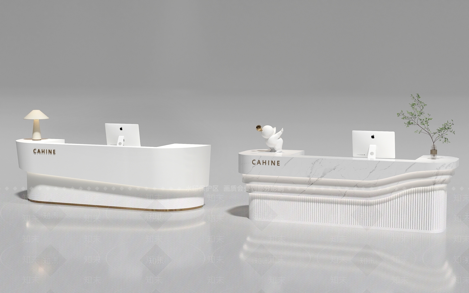 现代前台3D模型下载【ID:1184943705】