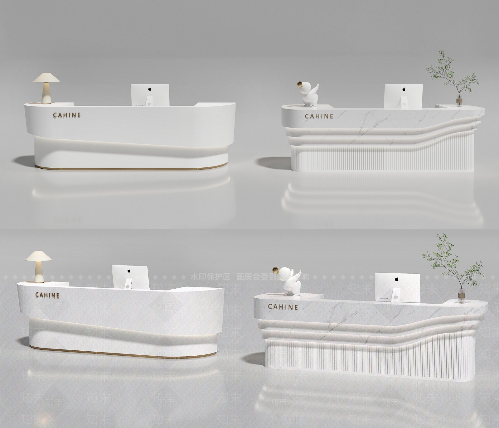 现代前台3D模型下载【ID:1184943705】