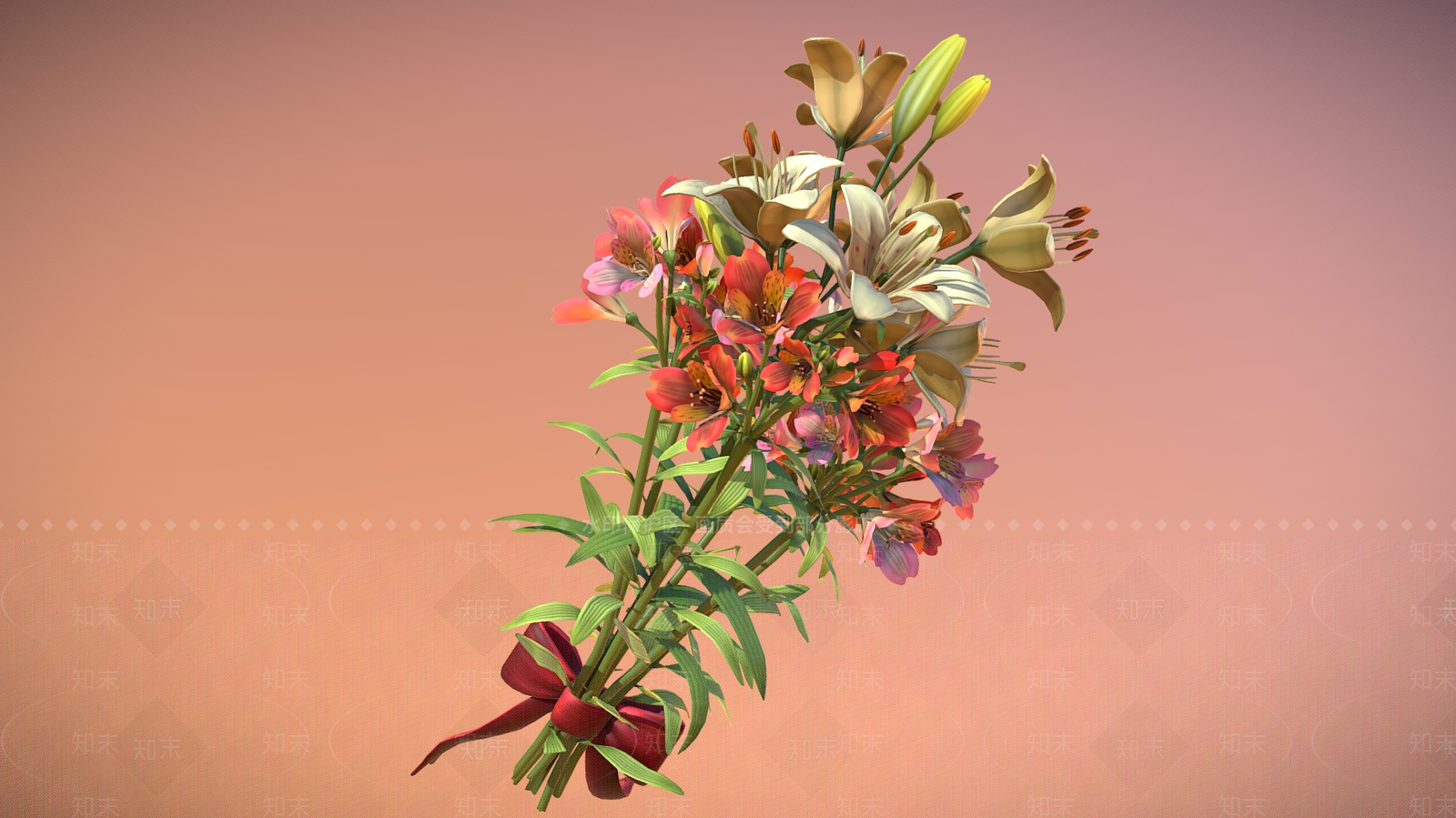 花3D模型下载【ID:1184955031】