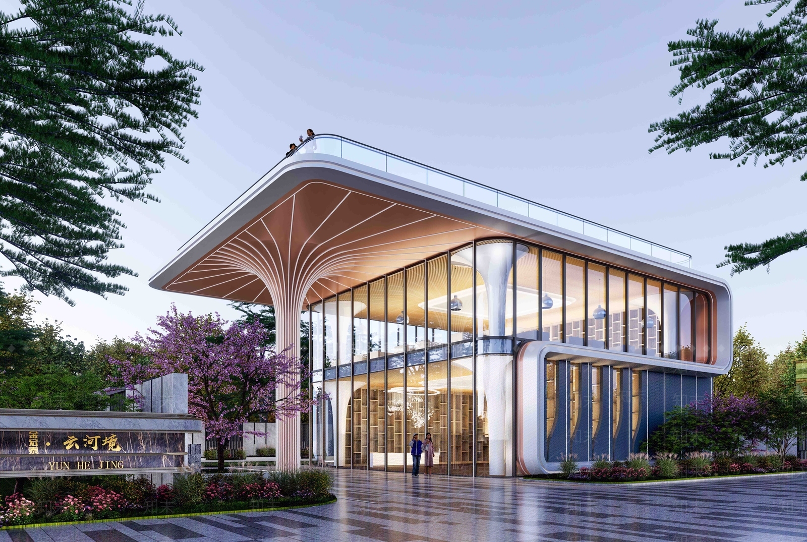 现代小公建SU模型下载【ID:1185327252】
