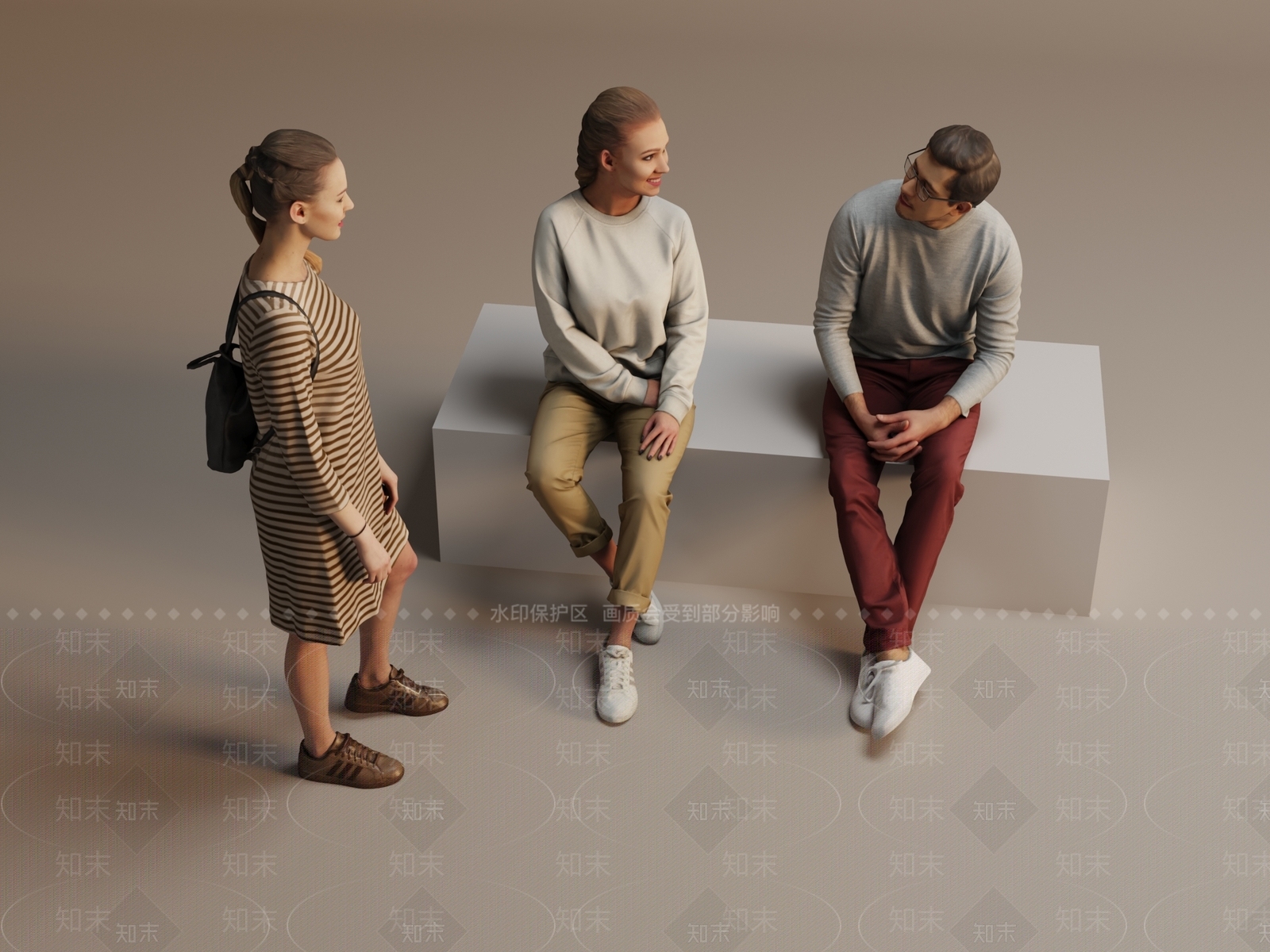 多人3D模型下载【ID:1184975642】