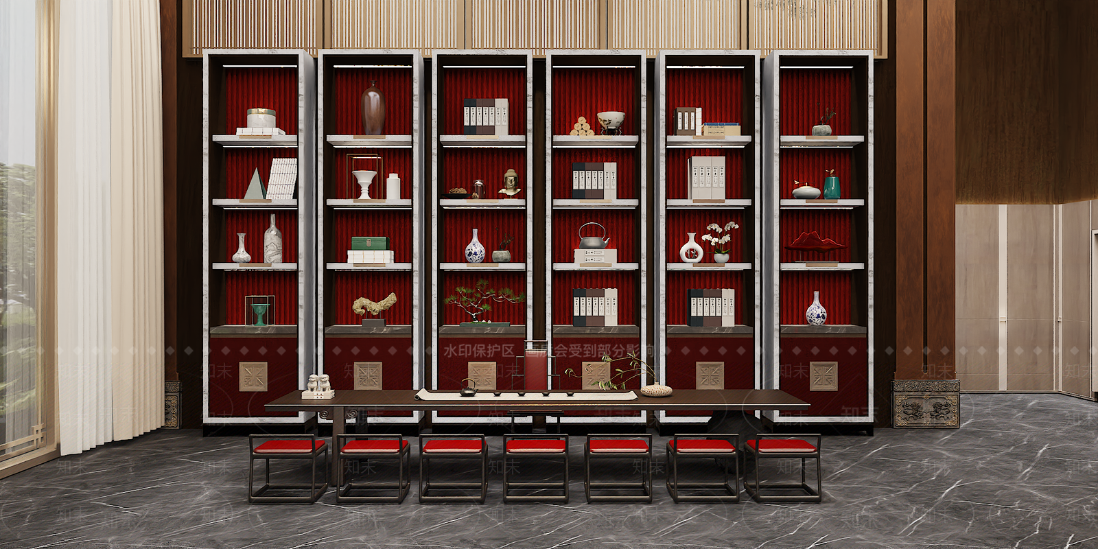 新中式酒店外观3D模型下载【ID:1184987103】