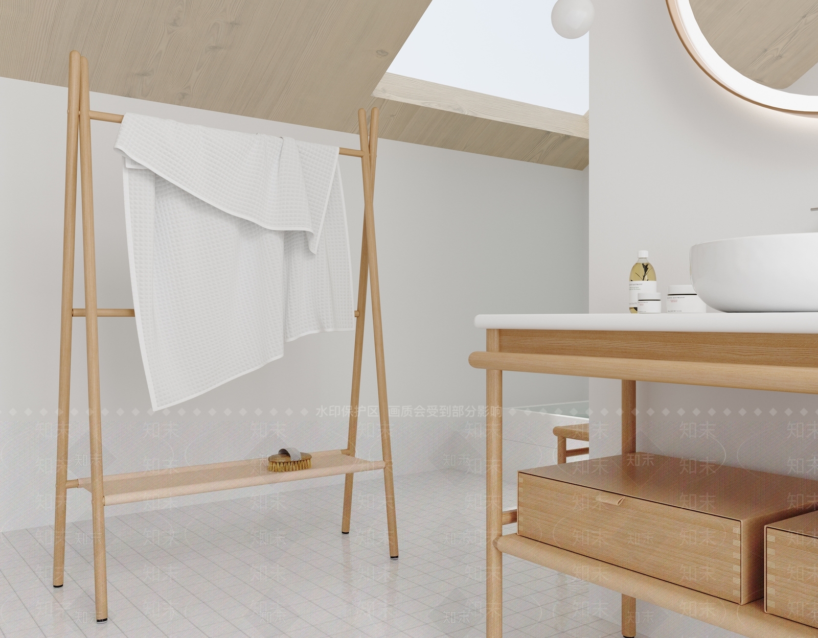 现代卫生间3D模型下载【ID:1185543487】