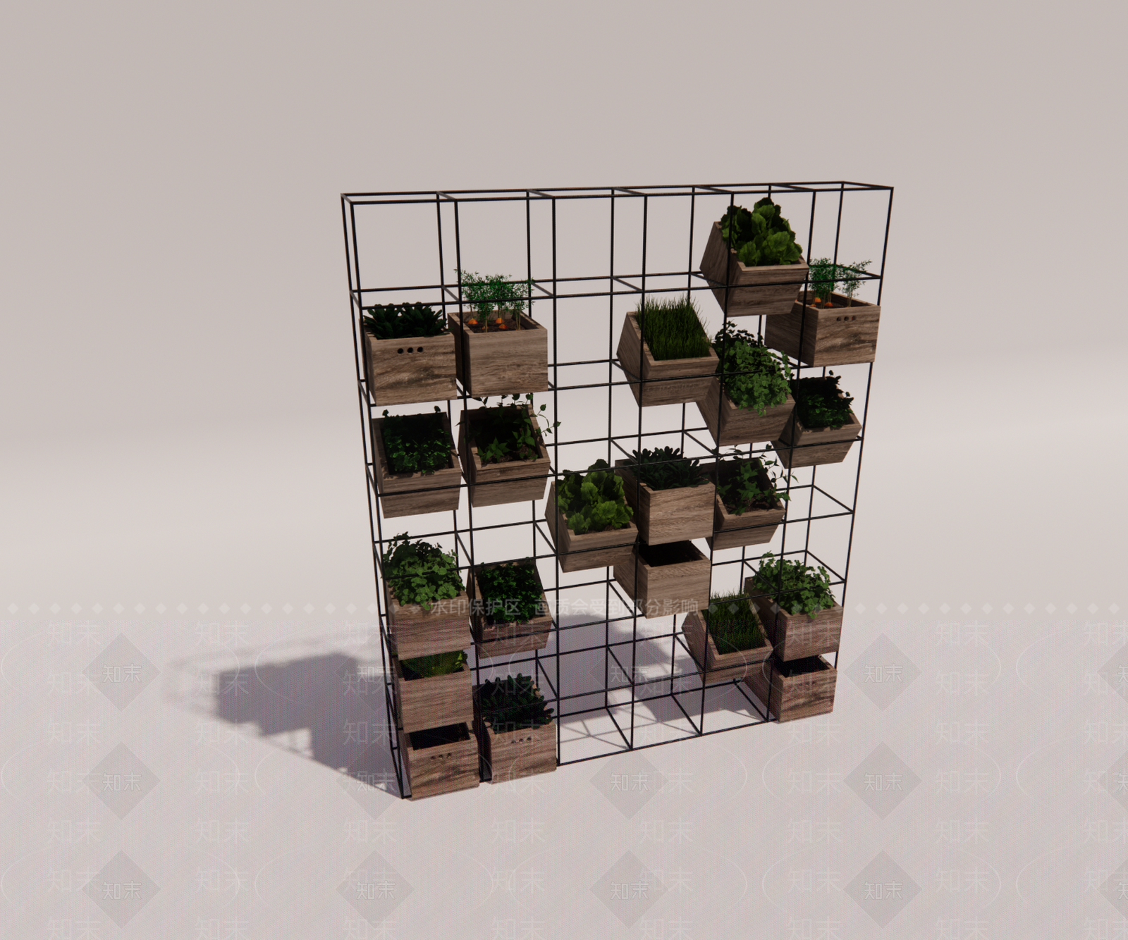 现代极简置物架SU模型下载【ID:1185001026】