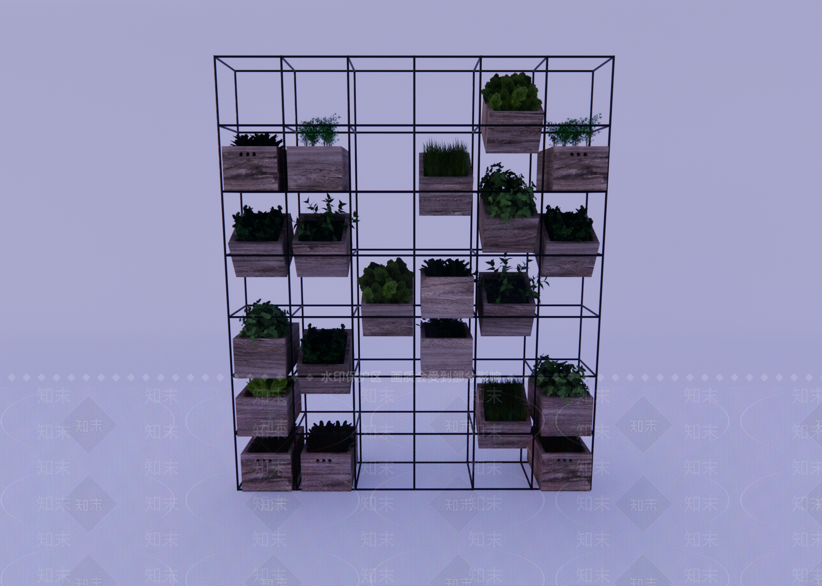 现代极简置物架SU模型下载【ID:1185001026】
