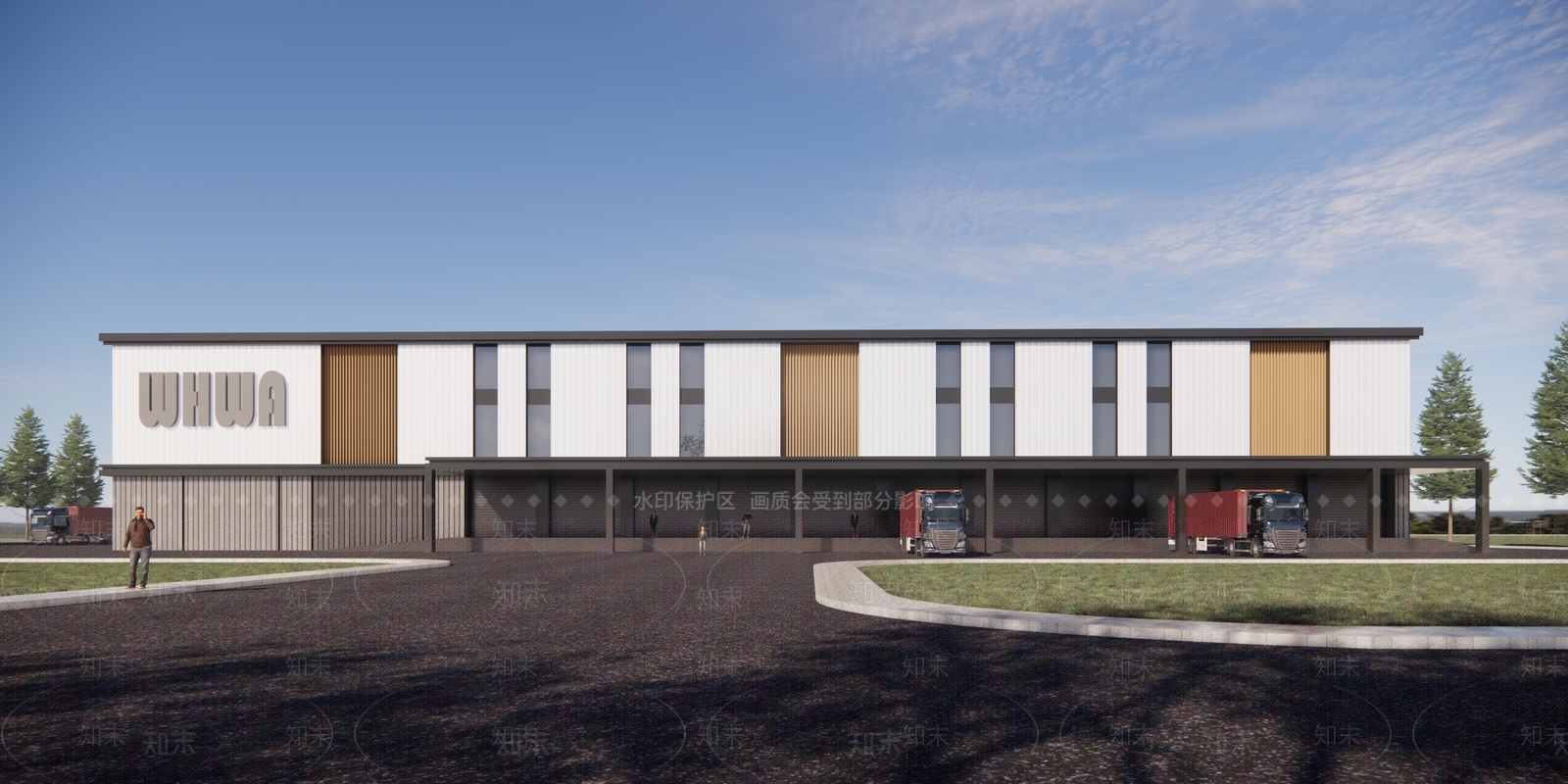 现代仓库SU模型下载【ID:1185011591】