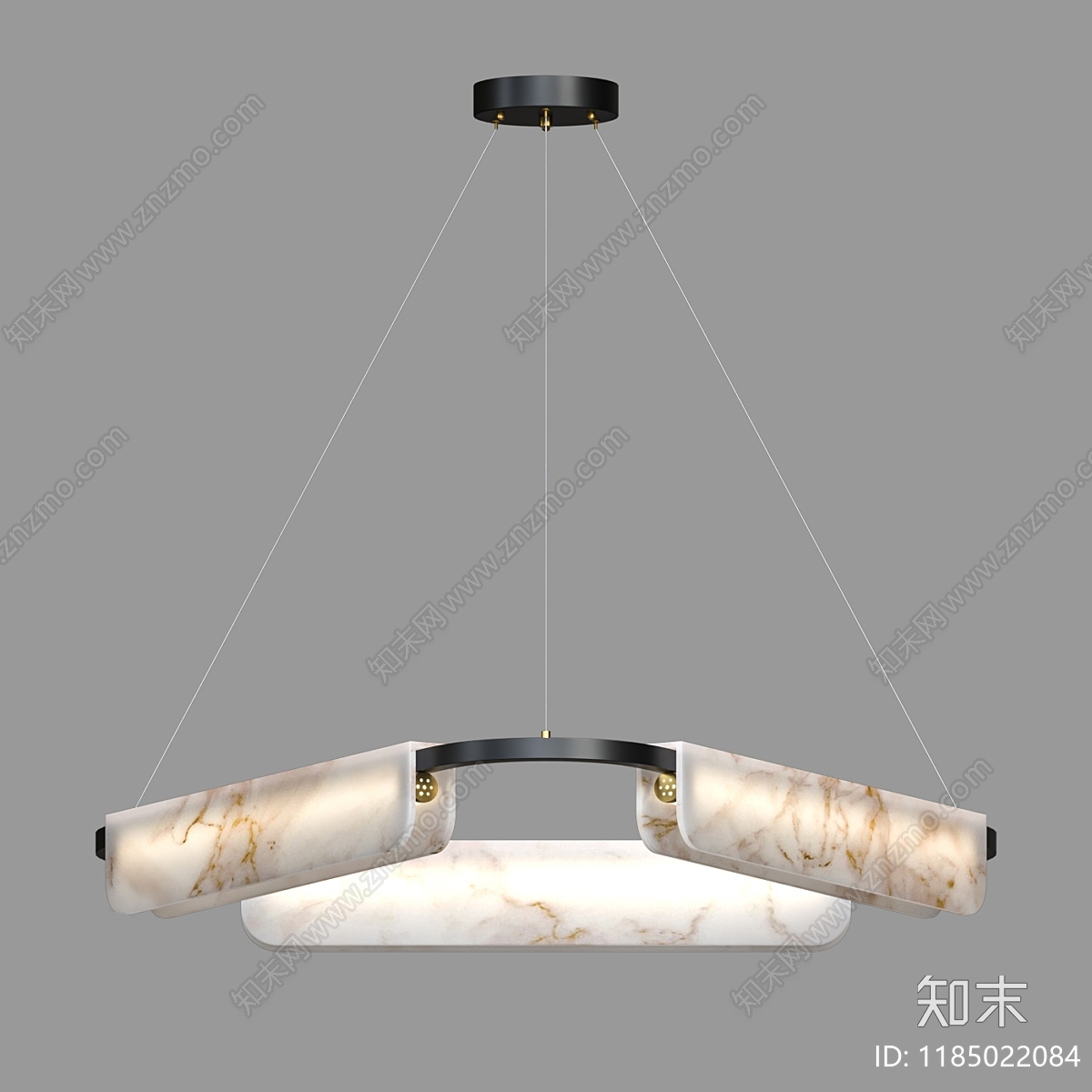 现代轻奢吊灯3D模型下载【ID:1185022084】