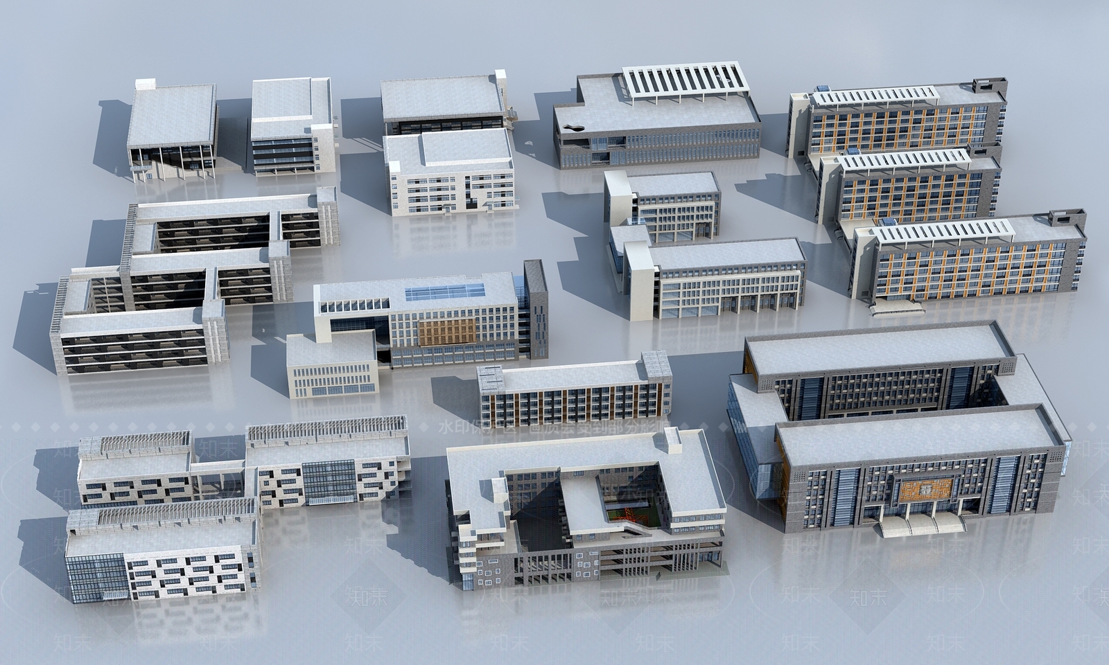 现代艺术风格建筑3D模型下载【ID:1185025323】