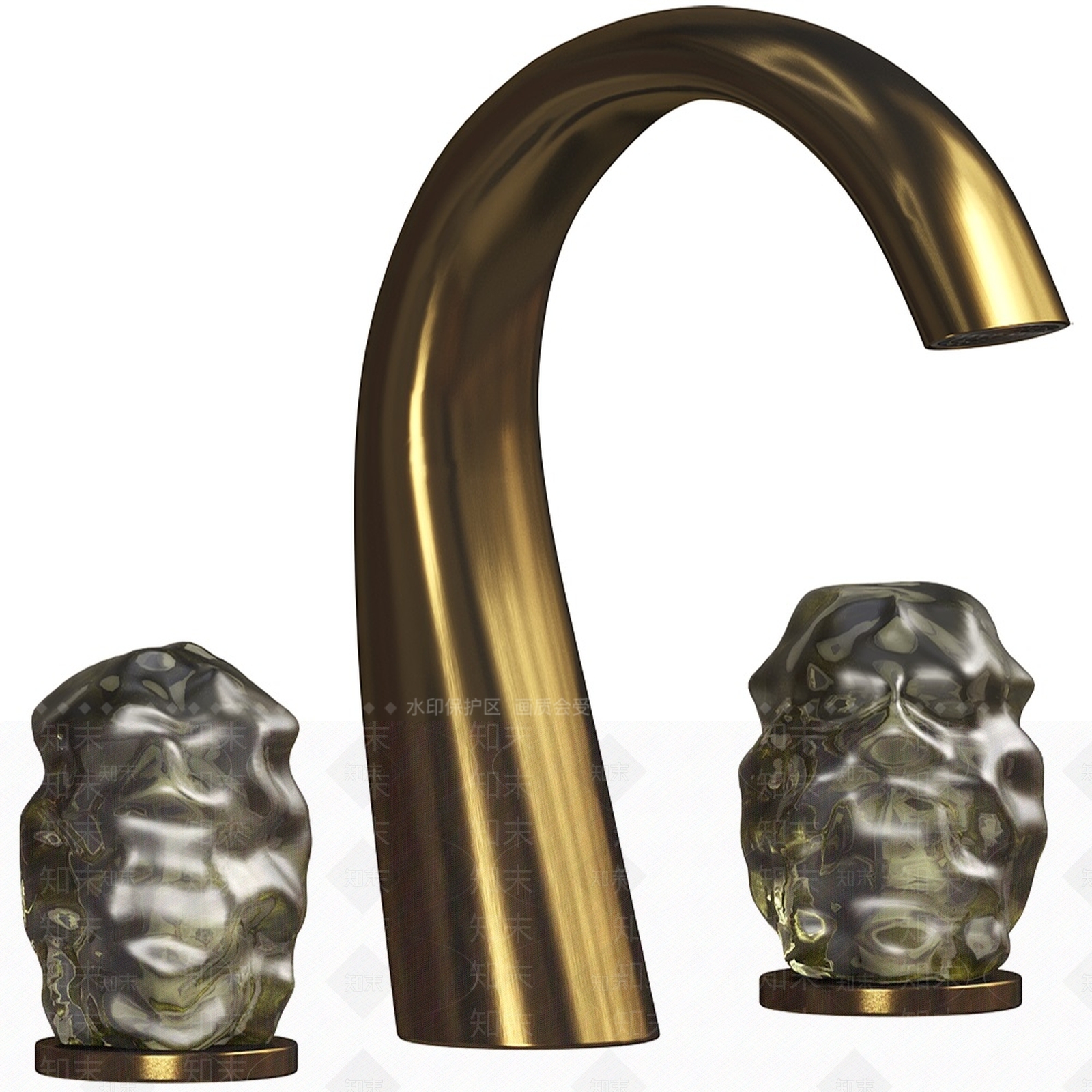 现代法式水龙头3D模型下载【ID:1185035475】