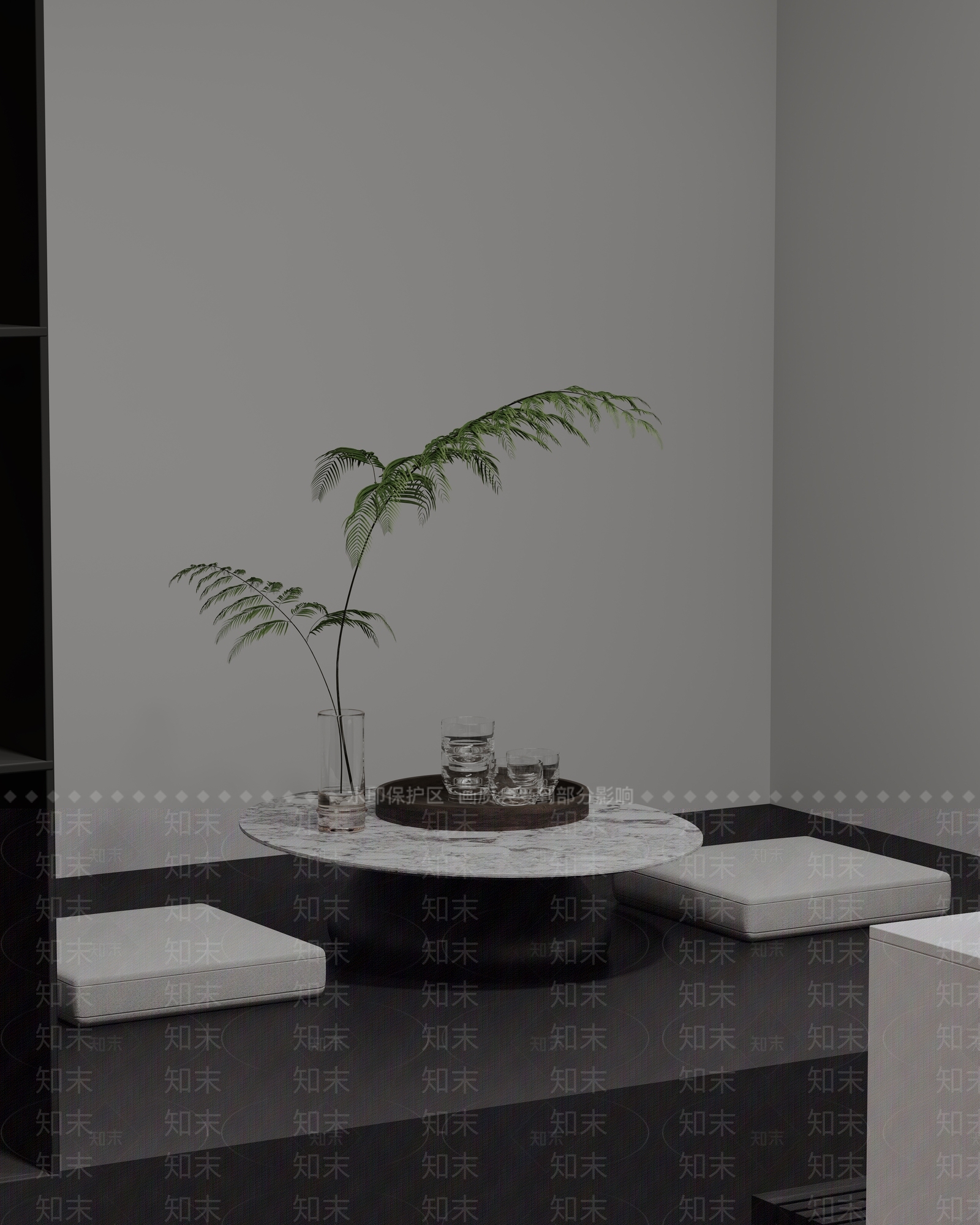 现代书房3D模型下载【ID:1185035582】