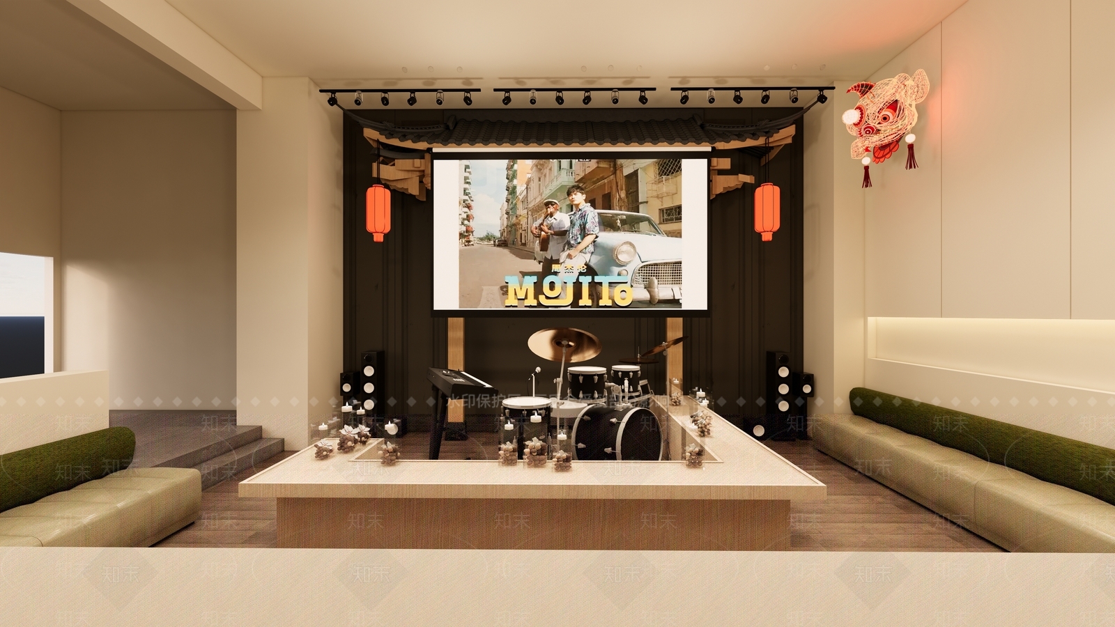 中式中餐厅SU模型下载【ID:1185042339】