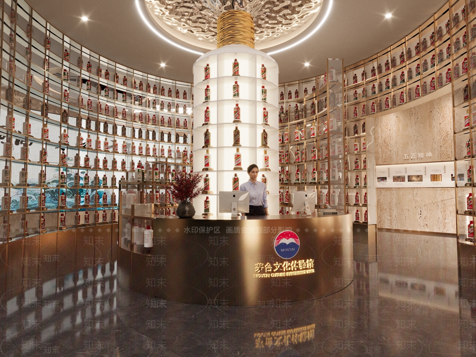 中式烟酒店3D模型下载【ID:1185061397】